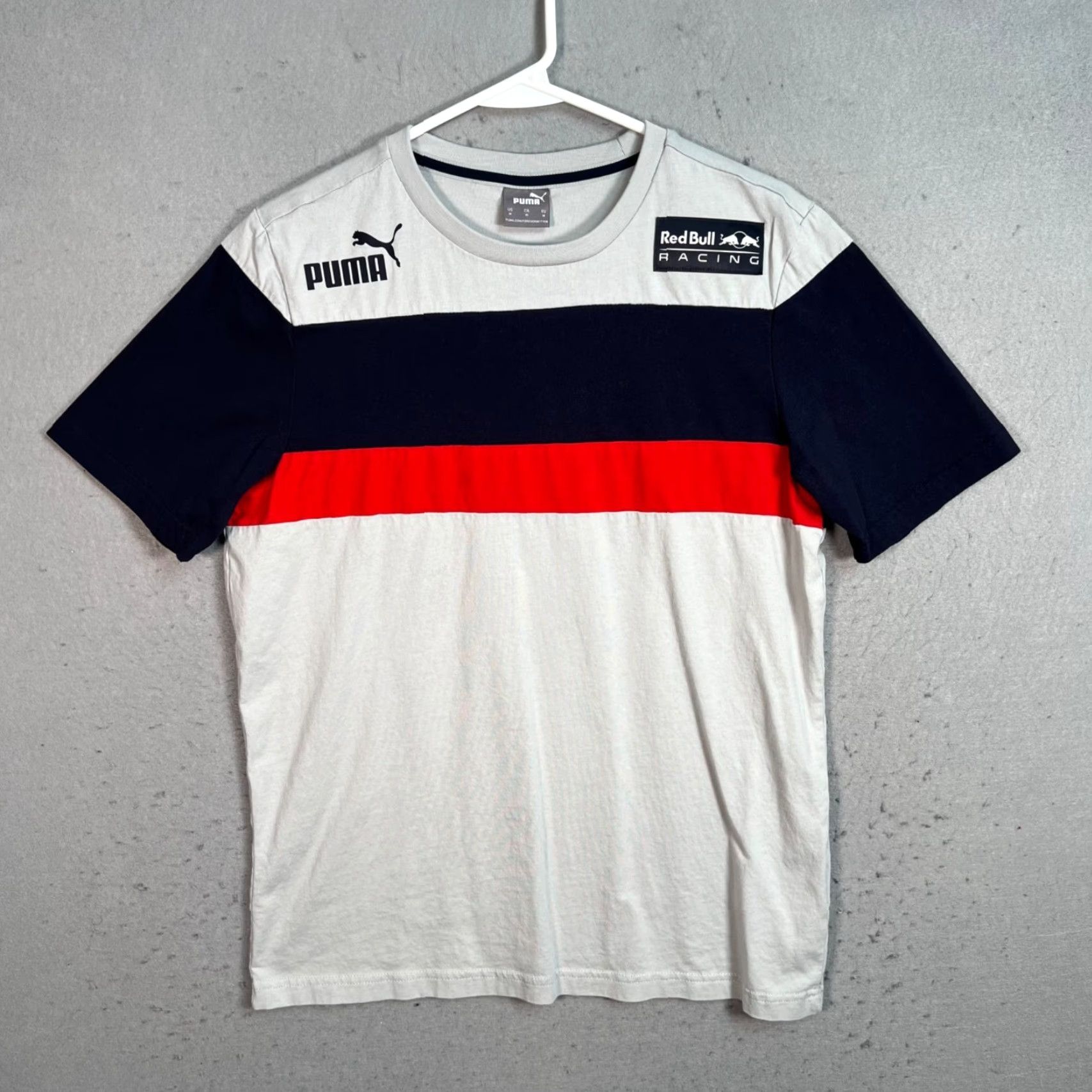 Puma Puma Red Bull Racing Formula 1 Mens T-Shirt M Gray Cotton Short Sleeve Crew Neck 2020s Sports All Seasons Mens Size US M / EU 48-50 / 2 - 2 Thumbnail
