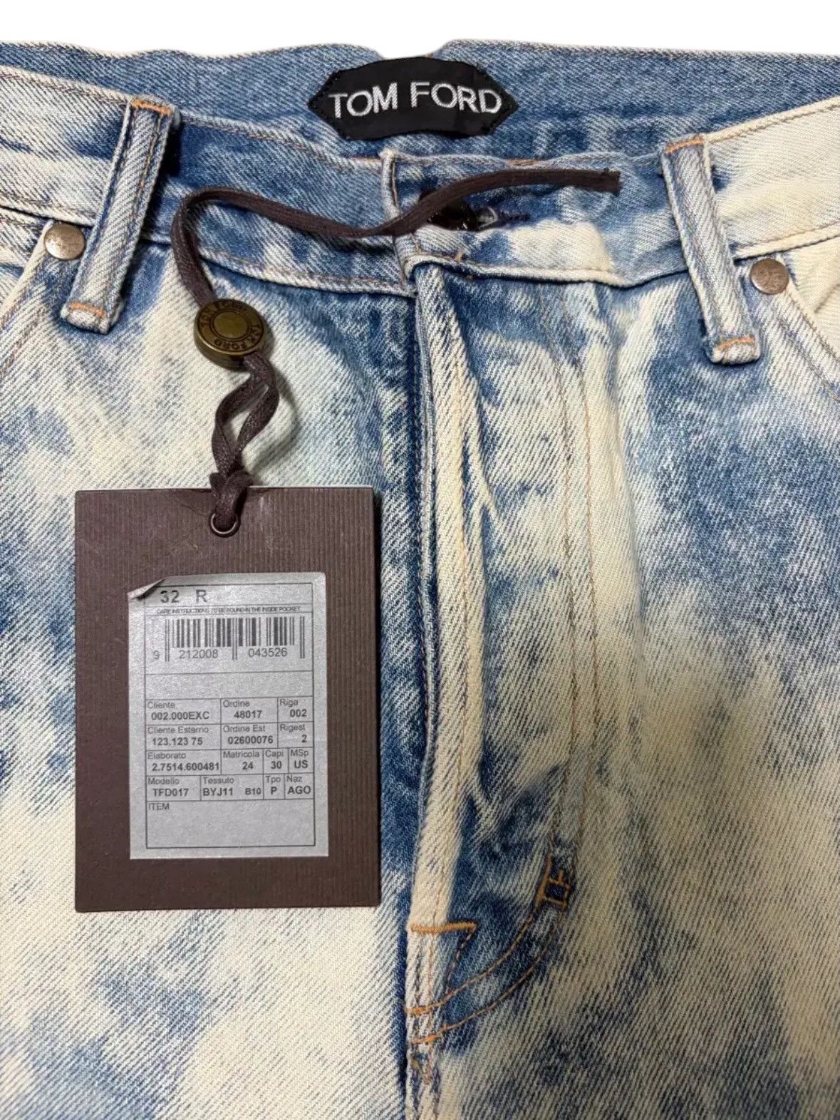 Tom Ford Tom Ford Bleached Washed Tapered Fit Denim Pants Size US 32 / EU 48 - 3 Thumbnail