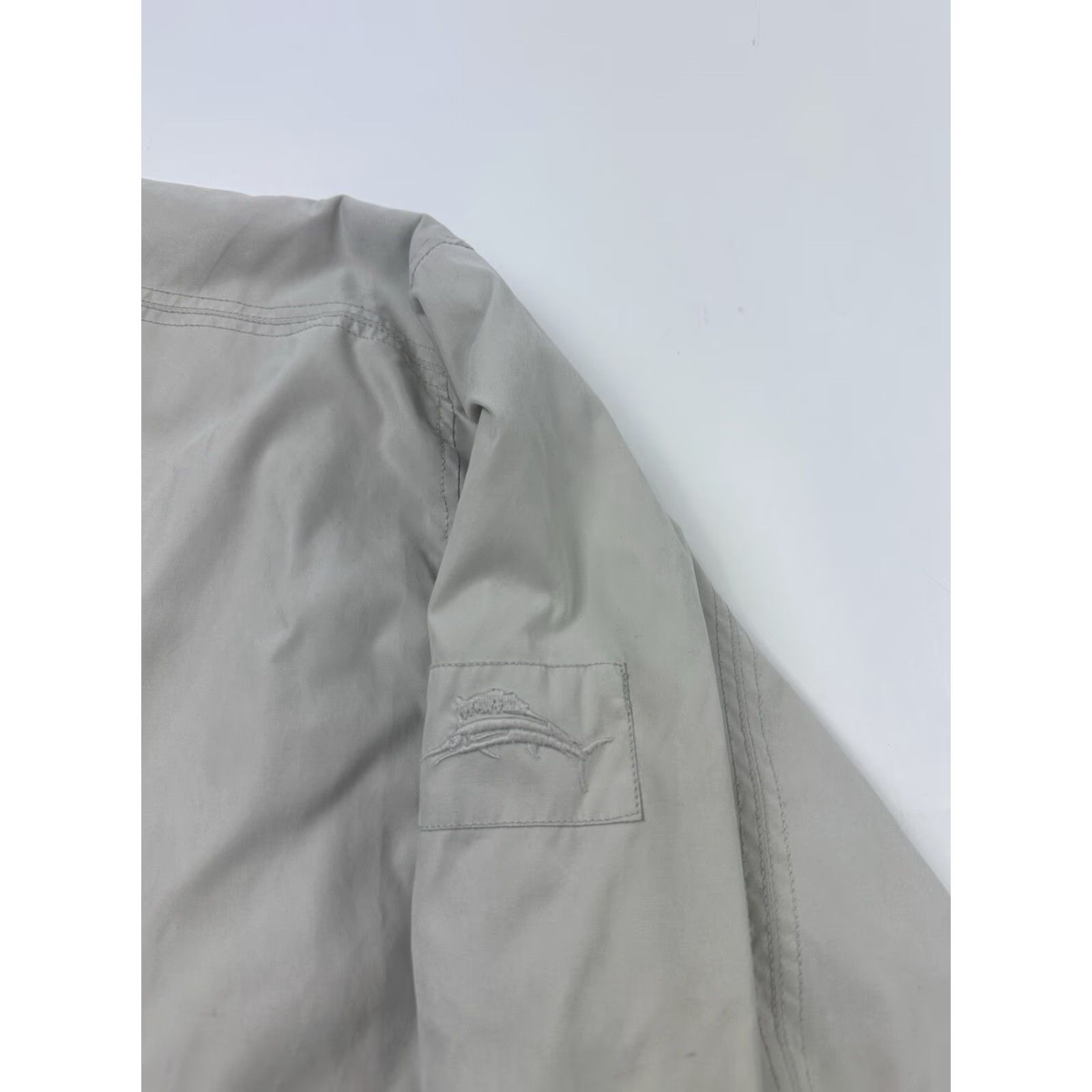 Tommy Bahama Tommy Bahama Jacket Mens M Beige Tan Button Up Coat Fleece Lined Bomber Coat Beach Paradise Regular Size US M / EU 48-50 / 2 - 3 Thumbnail