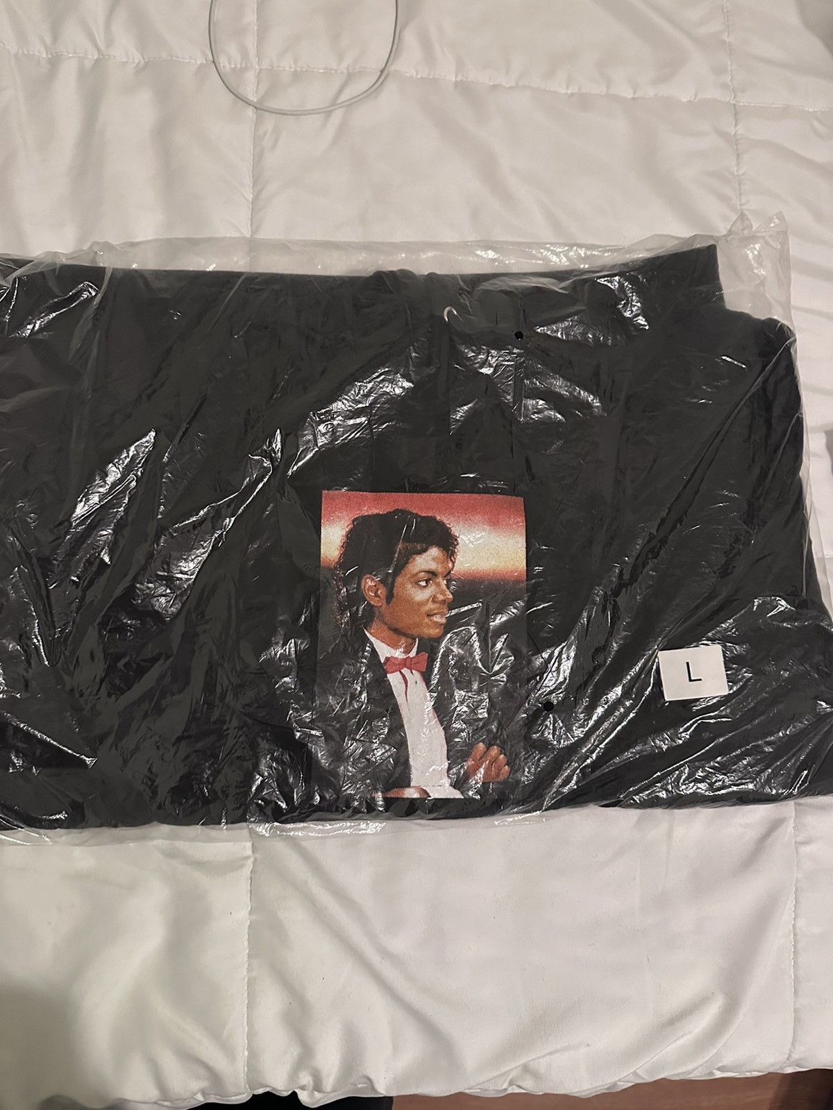 image of Supreme Michael Jackson Hoodie in Black, Men's (Size Large)