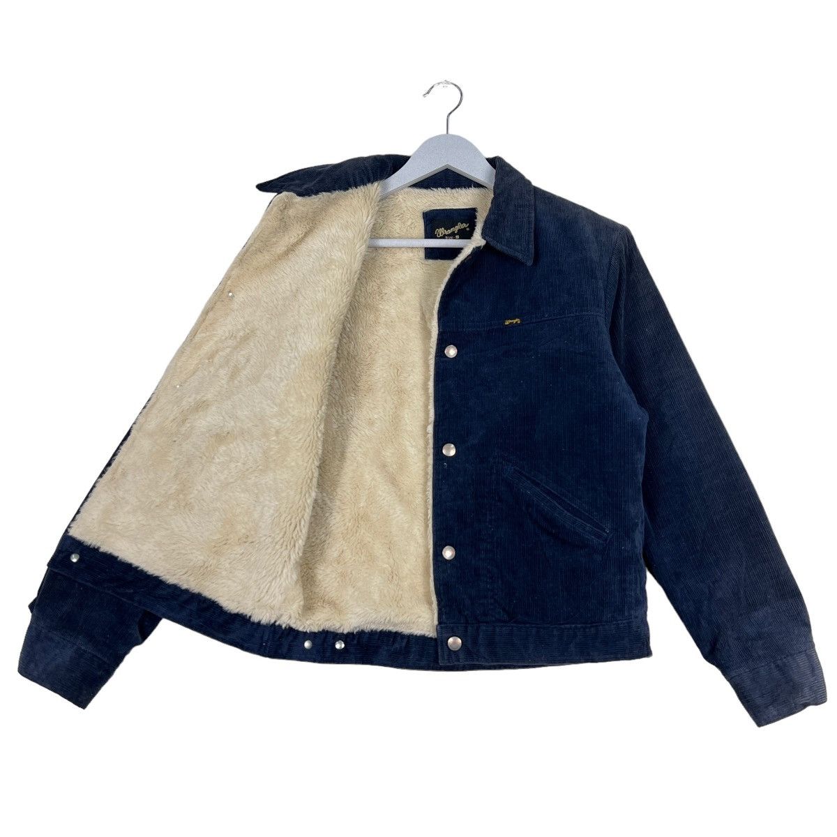 Vintage 🔥 VINTAGE WRANGLER CORDUROY SHEARLING TRUCKER JACKET Size US S / EU 44-46 / 1 - 9 Thumbnail