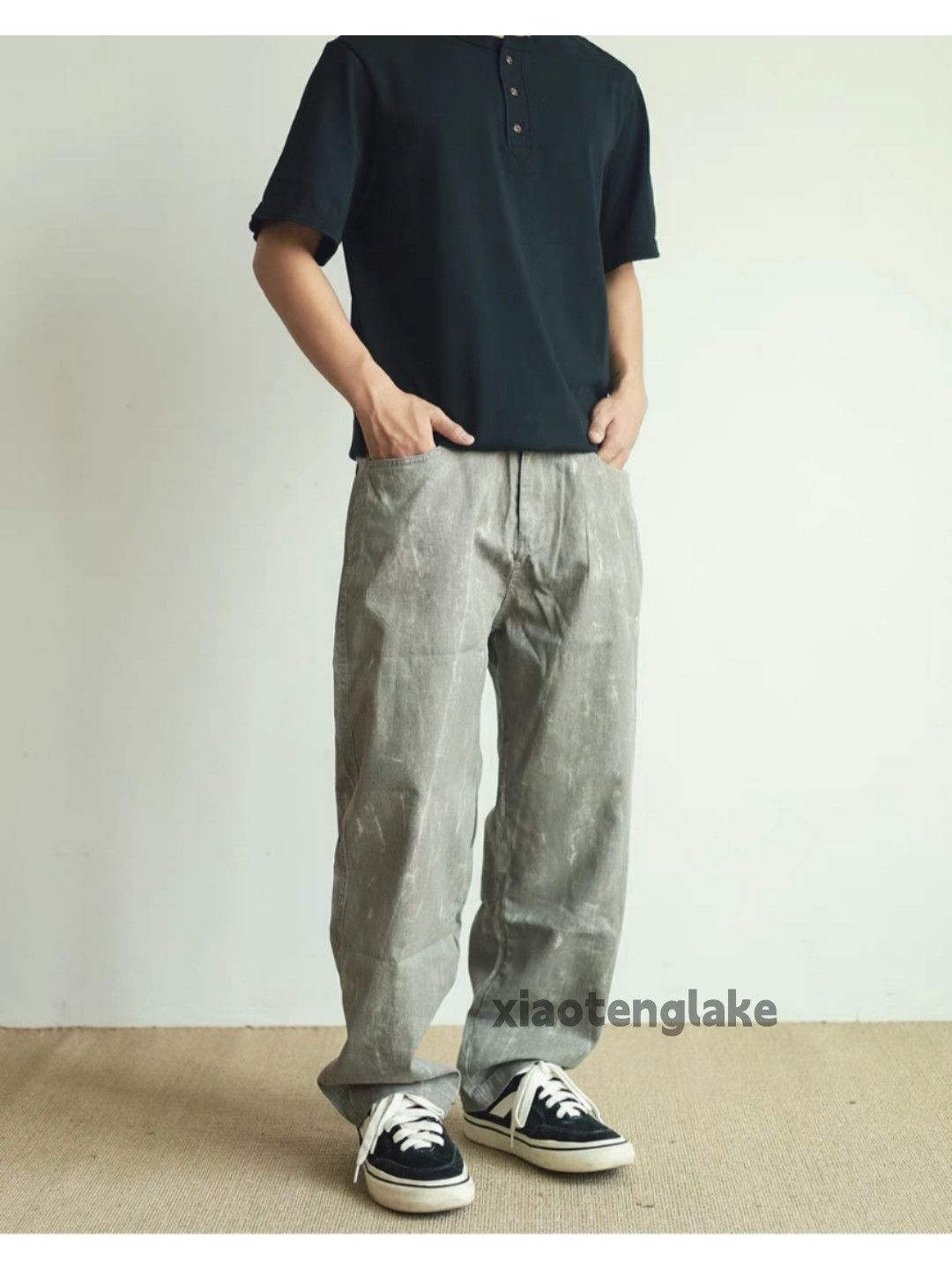 Designer × Vintage washed faded utility workwear tie dye loose baggy pants Size US 34 / EU 50 - 3 Thumbnail