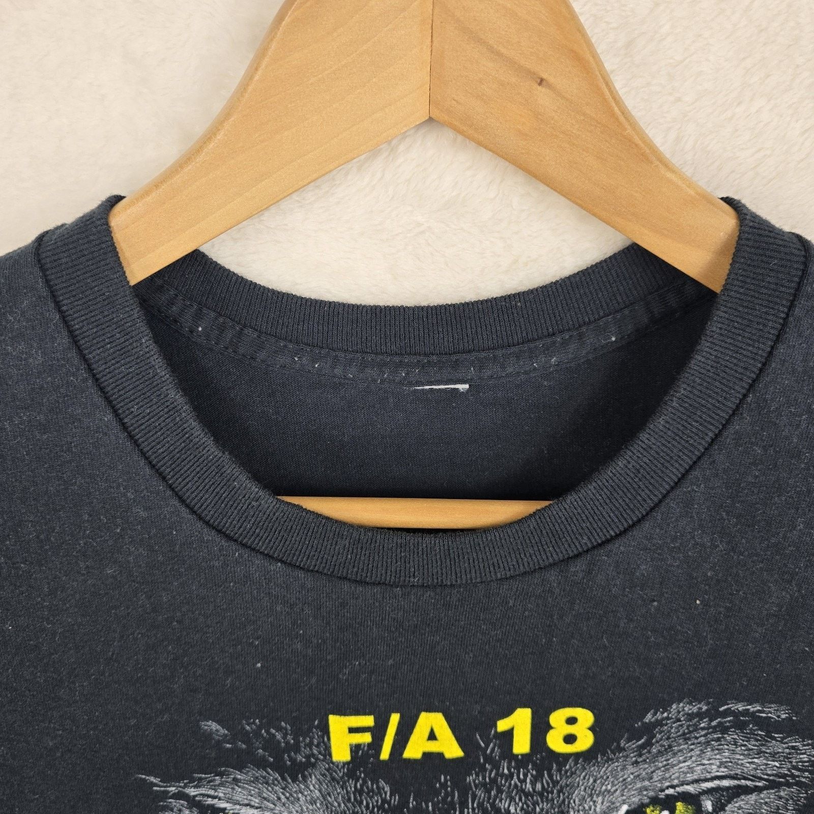 Other FA-18 Super Hornet Fighter Double Side T-shirt Blackbird XL Size US XL / EU 56 / 4 - 5 Thumbnail