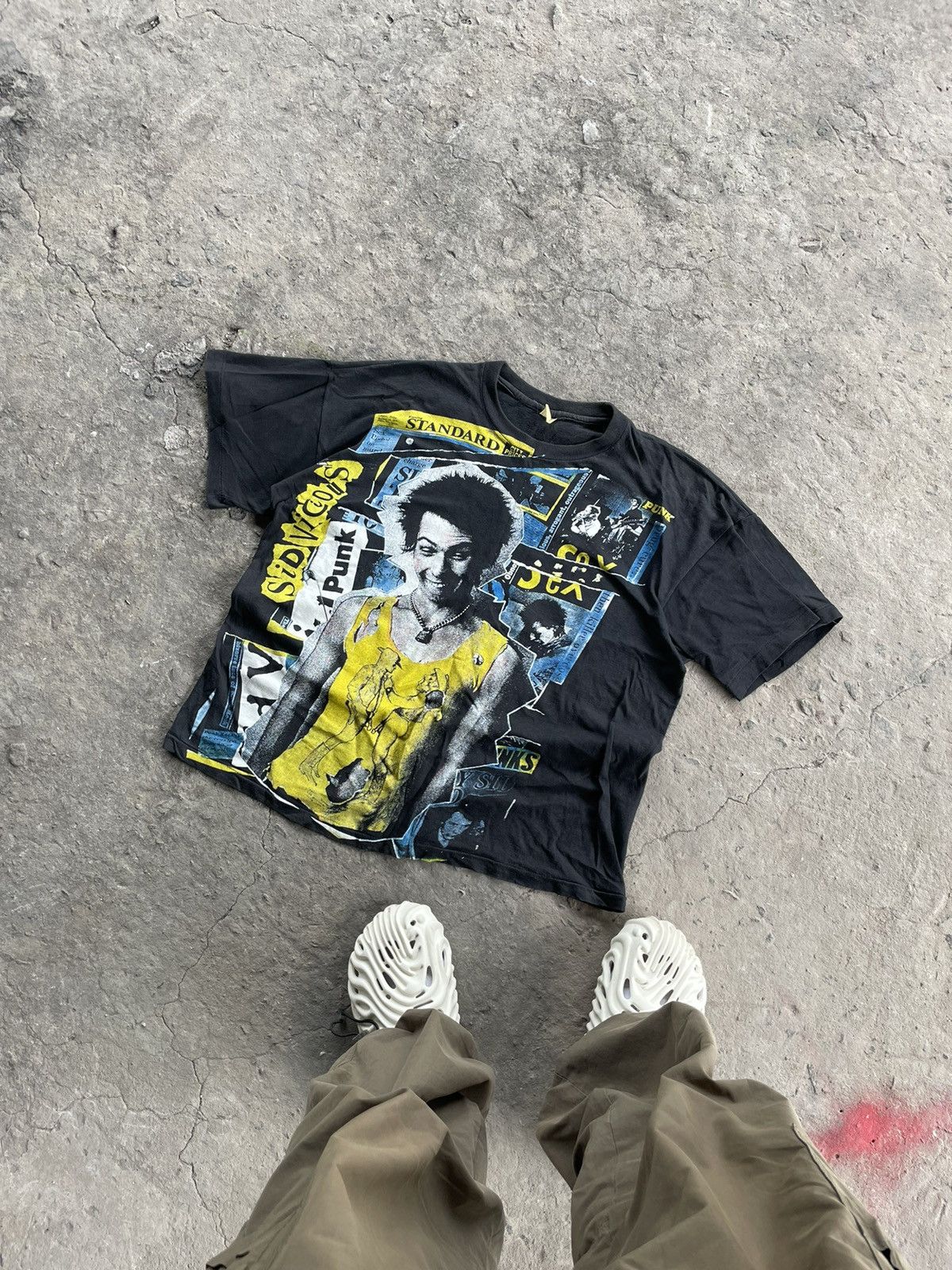 image of 90's T-Shirt Sid Vicious Sex Pistols in Black, Men's (Size Medium)