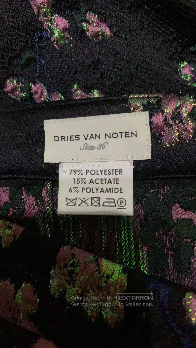 Dries Van Noten Dries Van Noten Runway-Exclusive Iridescent Jacquard Midi Size 35" - 5 Thumbnail