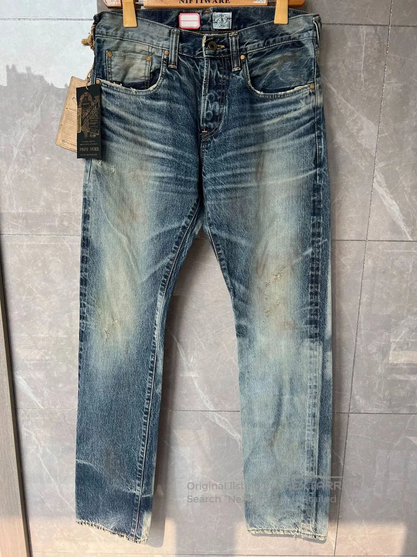 Visvim Prps Noir Series Blue Denim Jeans. Size US 32 / EU 48 - 2 Thumbnail