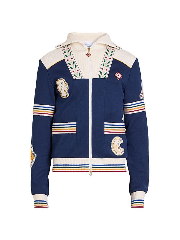 os11x0725 Venus As A Boy Cotton-Blend Varsity Track Jacket