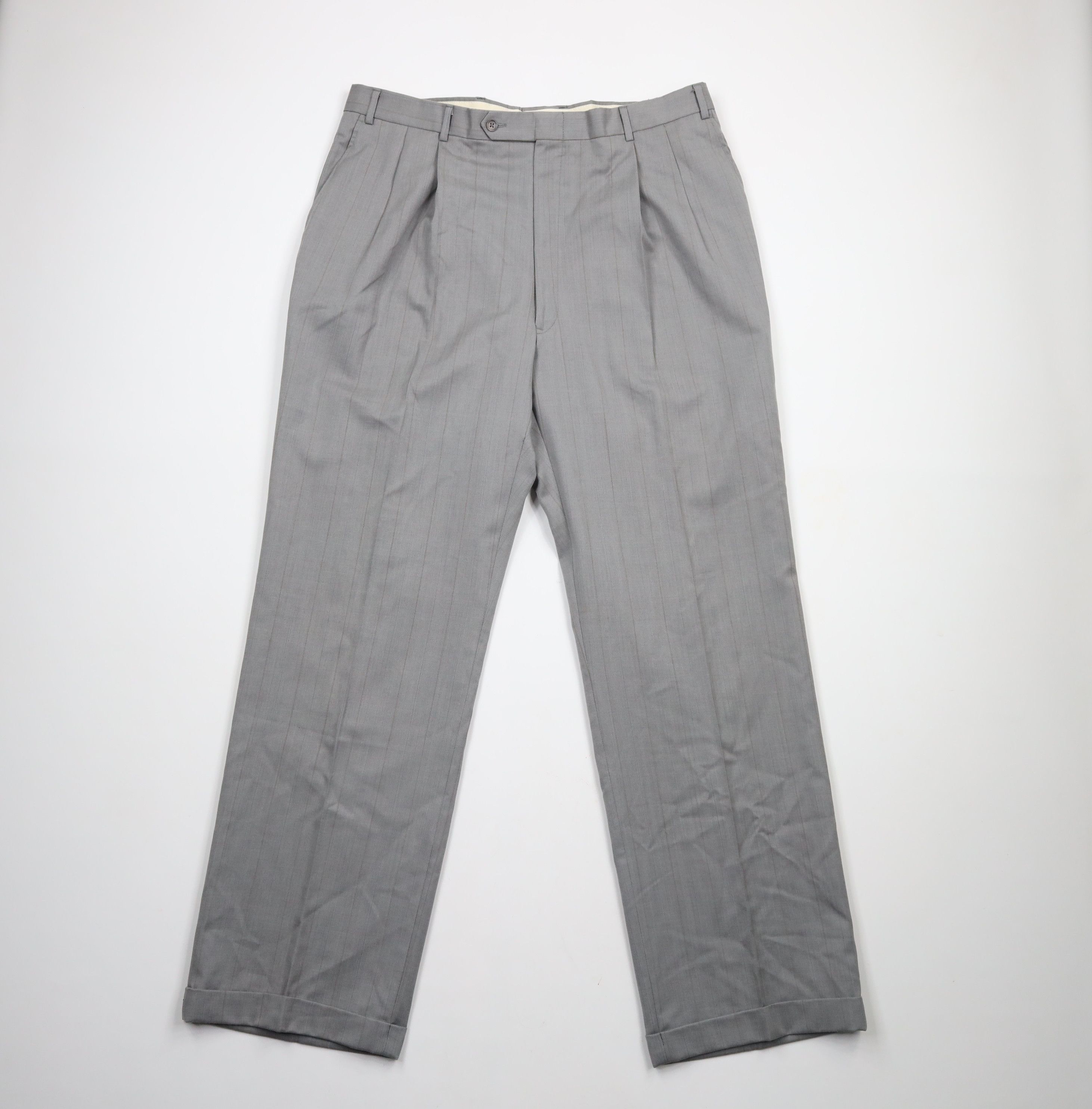 Vintage Vintage 70s Streetwear Distressed 2 Piece Wedding Suit Size 50L - 17 Thumbnail