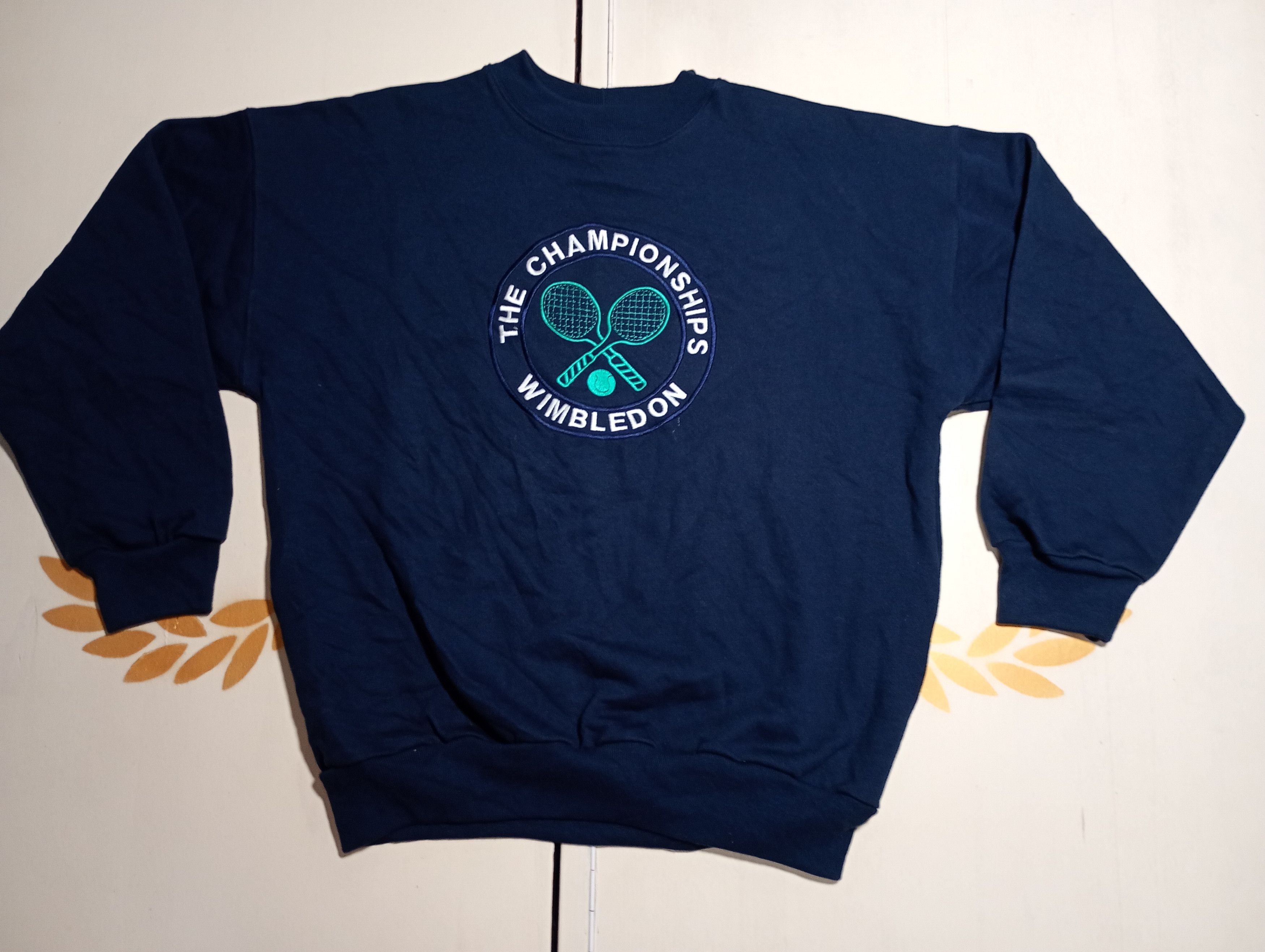 Vintage Wimbledon Lawn Tennis Museum Sweatshirt 90's Size US XL / EU 56 / 4 - 1 Thumbnail