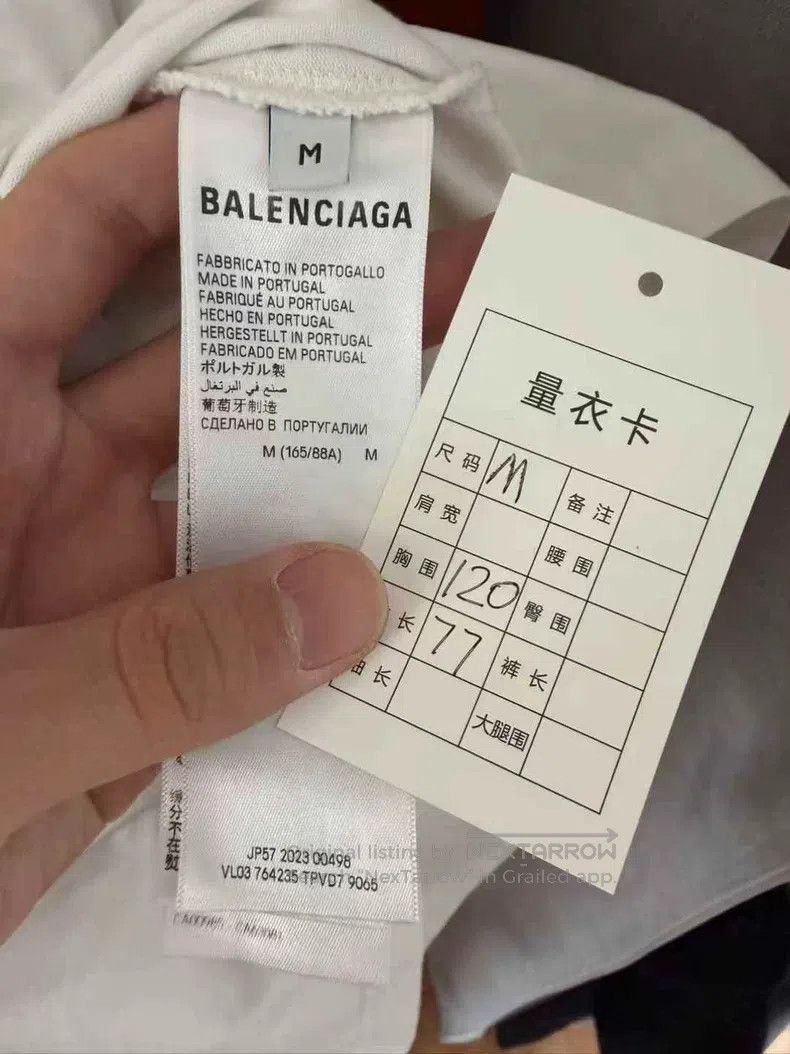 Balenciaga Balenciaga 3B Embroidered Logo Short Sleeve T-Shirt Size US M / EU 48-50 / 2 - 4 Thumbnail