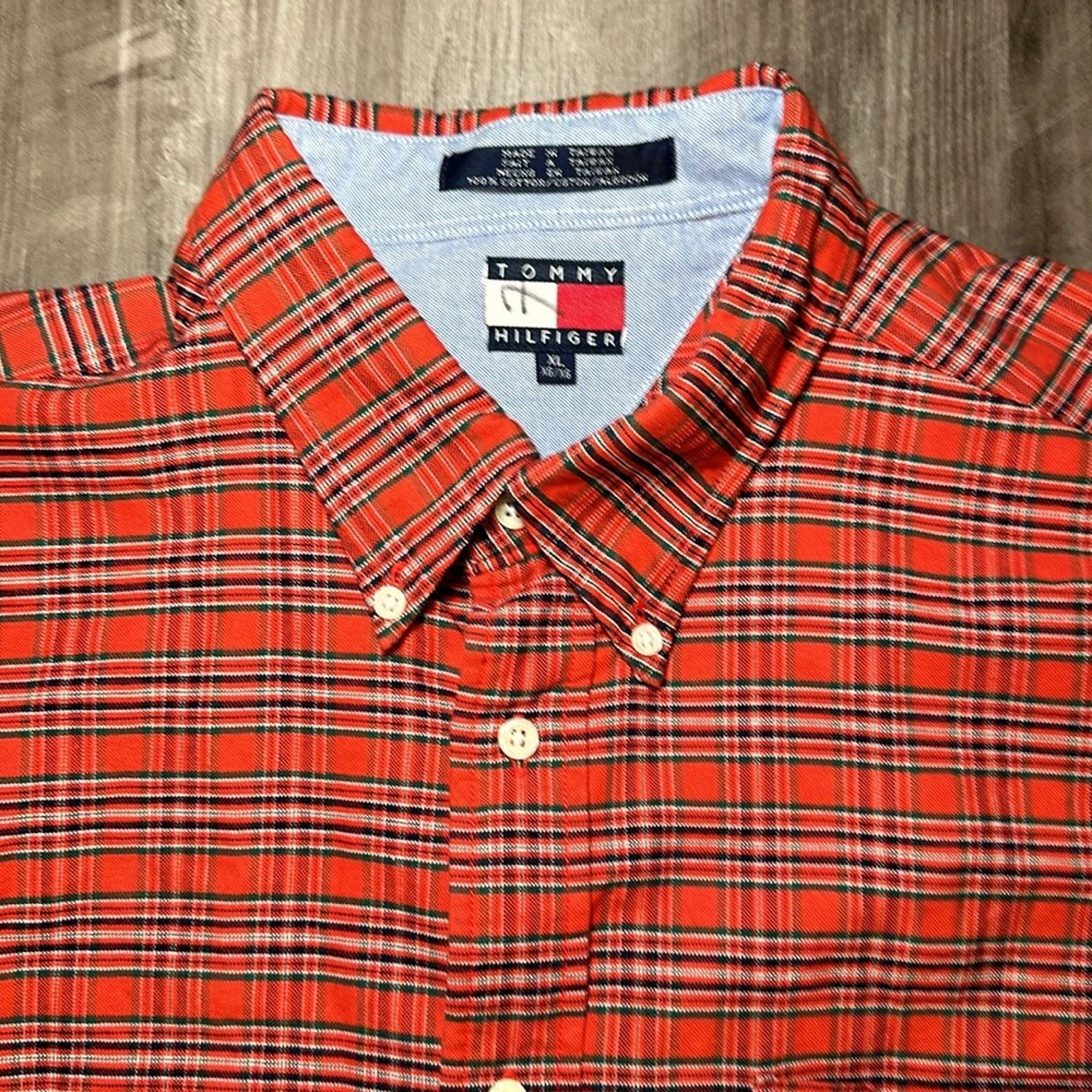 Tommy Hilfiger Tommy Hilfiger Vintage Long Sleeve Button Down - XL Size US XL / EU 56 / 4 - 6 Thumbnail