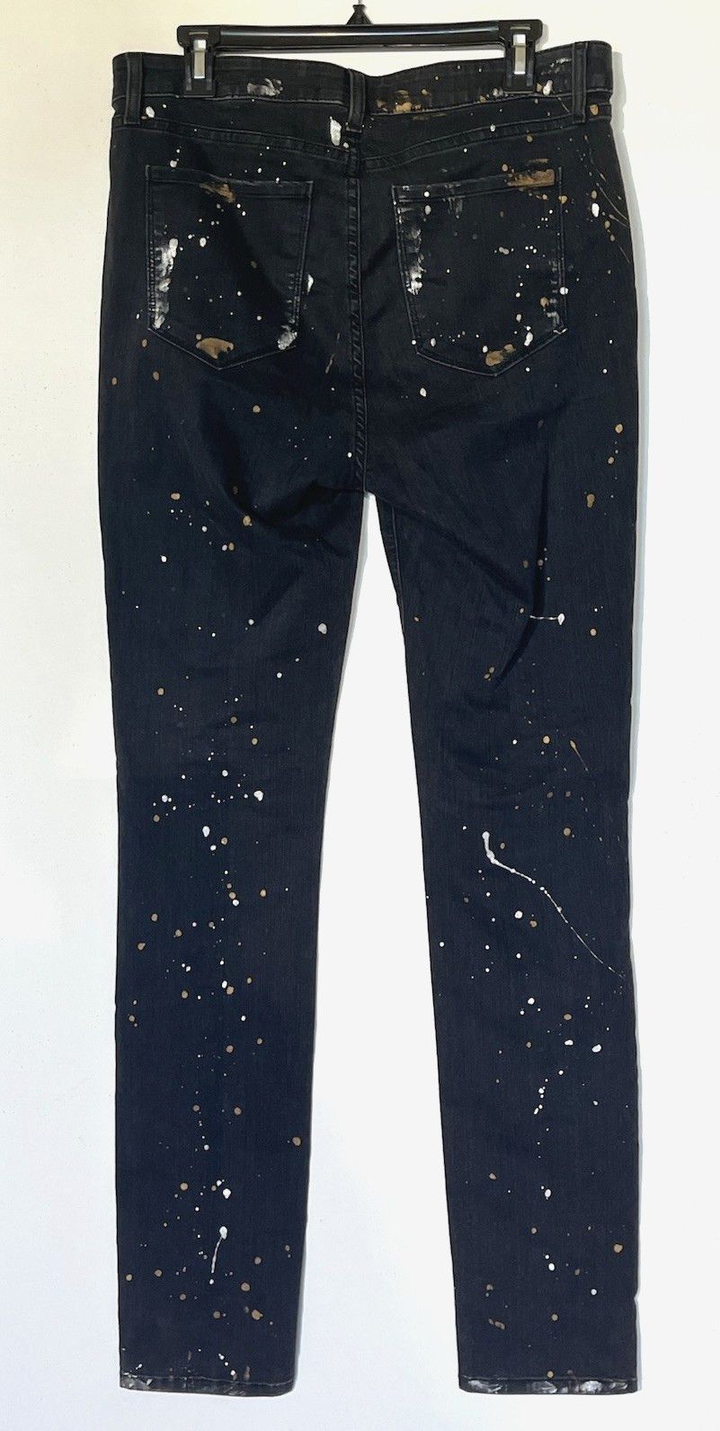 MONFRERE Monfrere Greyson Soho Paint Splatter Ripped Skinny Jeans Size US 34 / EU 50 - 2 Thumbnail
