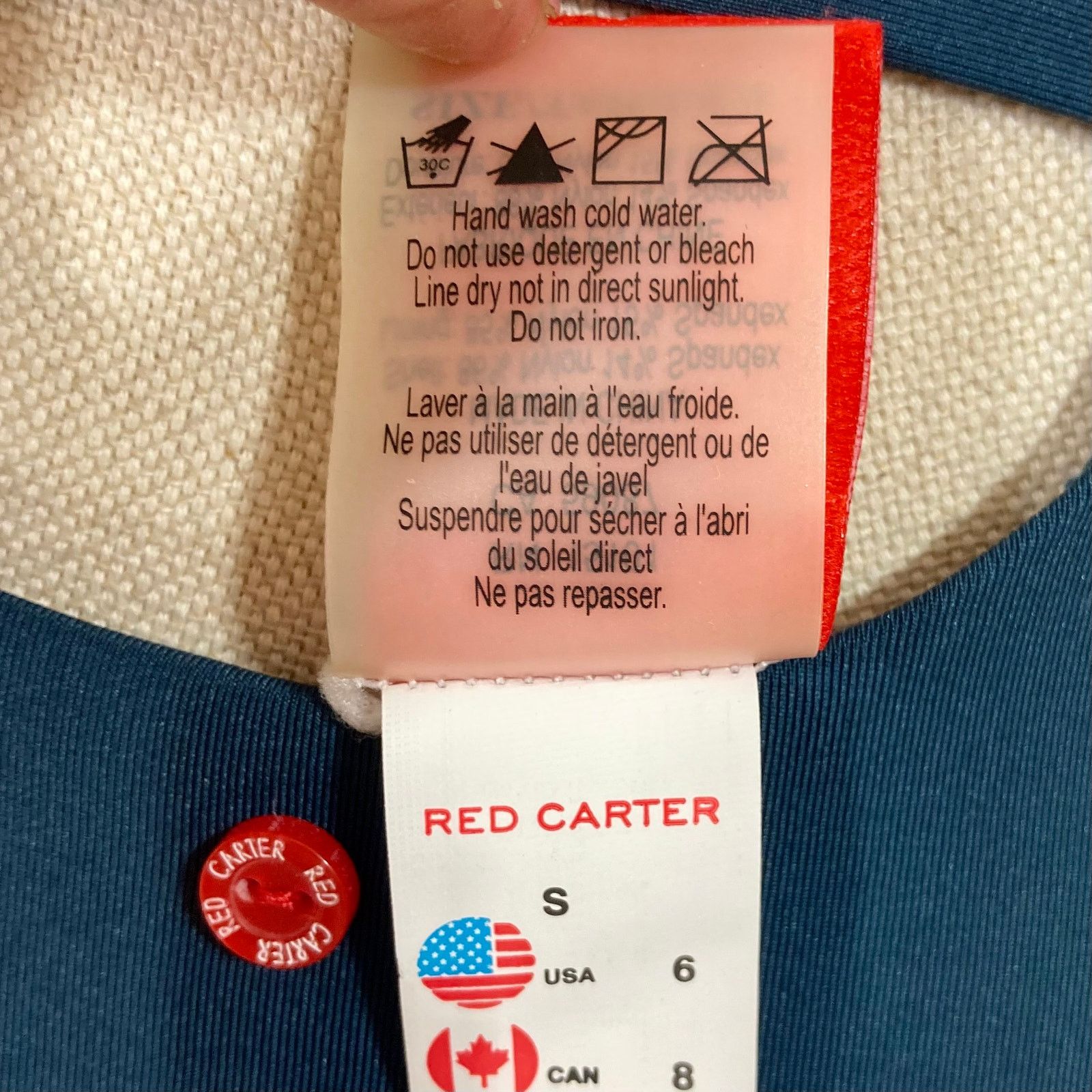 Red Carter Lattice strap one piece swimsuit New Red Carter bathing suit Size ONE SIZE - 6 Thumbnail