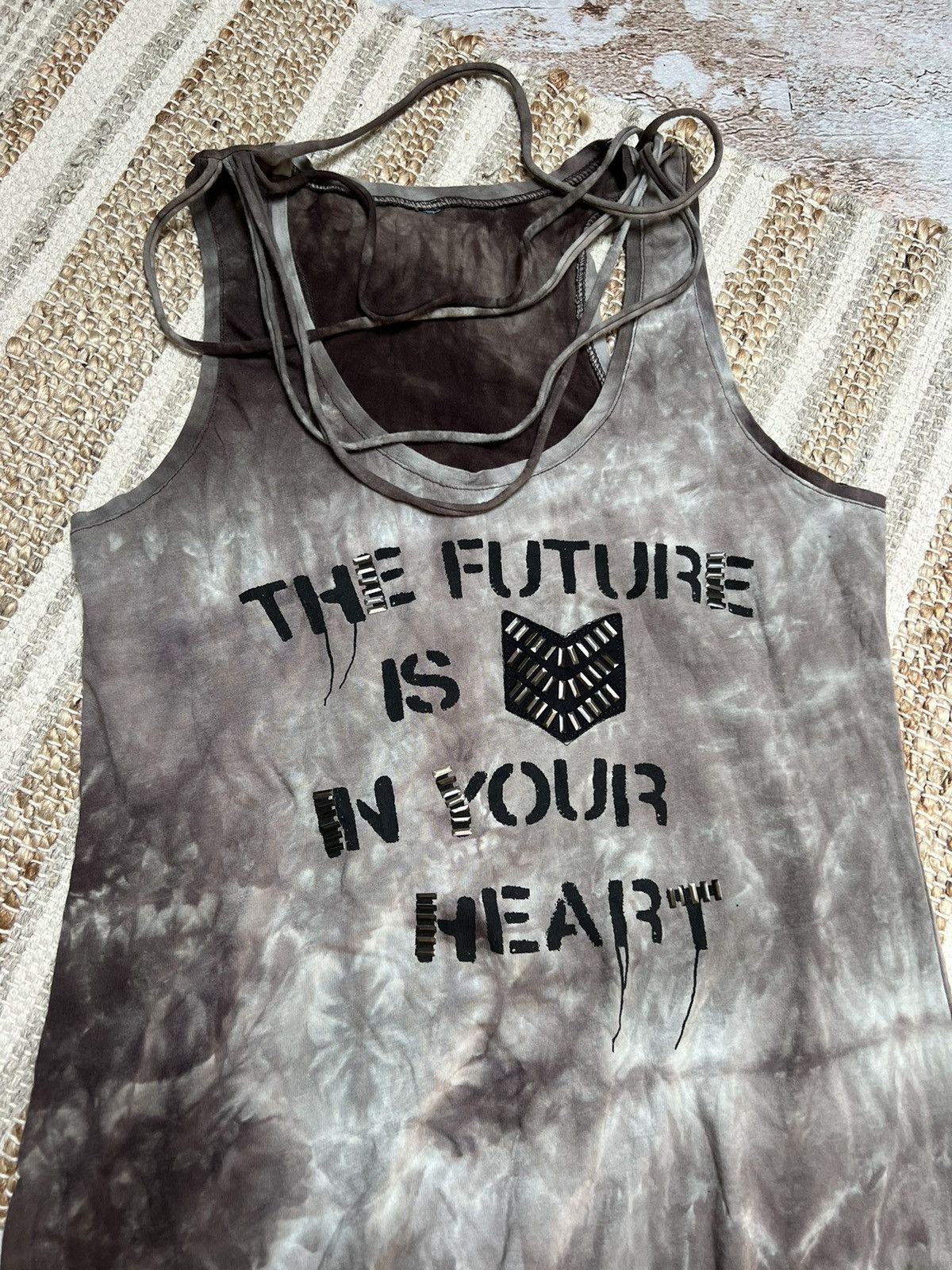 Vintage Vintage tie dye distressed tank top Size US M / EU 48-50 / 2 - 3 Thumbnail