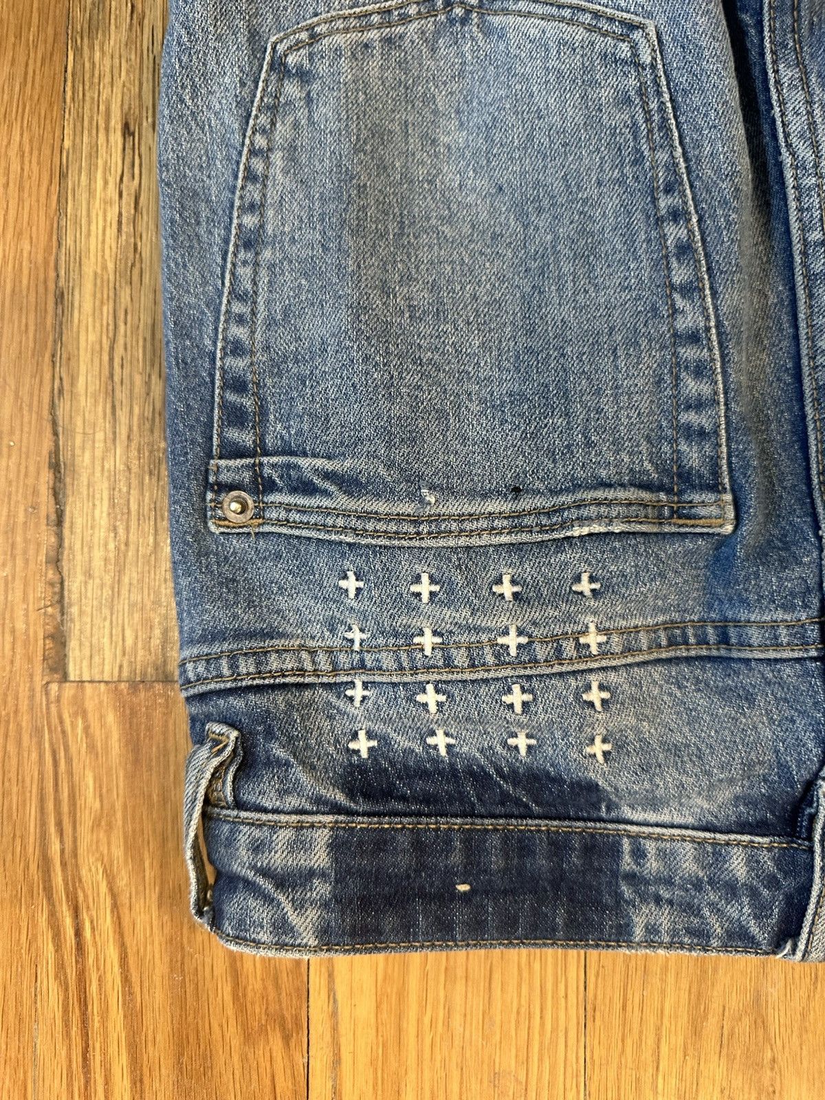 Ksubi Ksubi Knee Spell Rips Blue Denim Jeans Size 28 Size US 28 / EU 44 - 4 Thumbnail