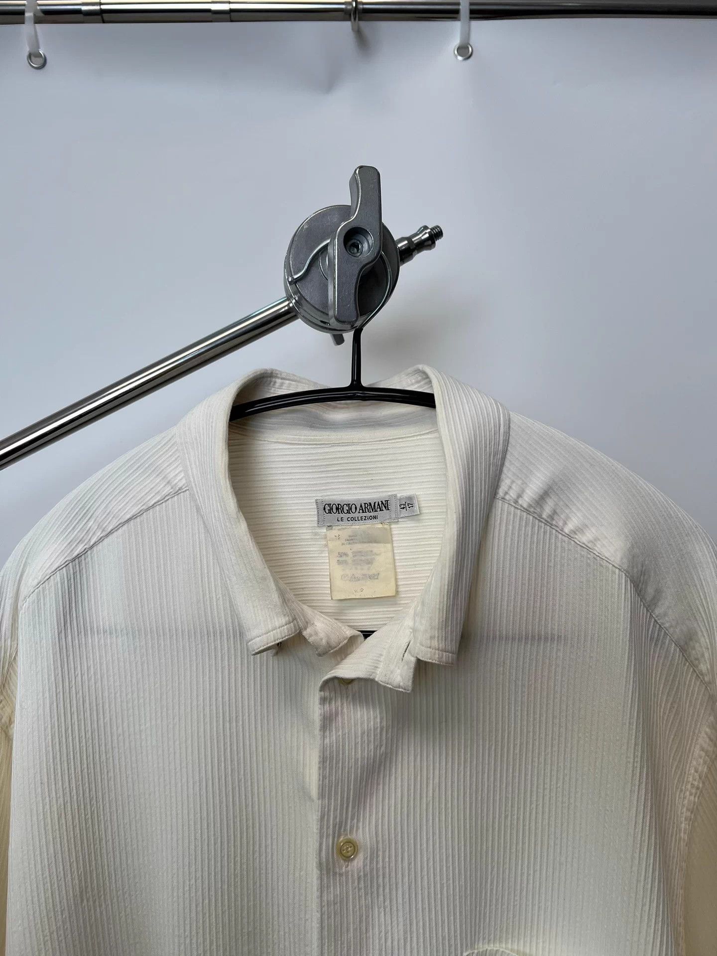 Giorgio Armani Giorgio Armani 00s Oversized Pleated Shirt Size US L / EU 52-54 / 3 - 3 Thumbnail