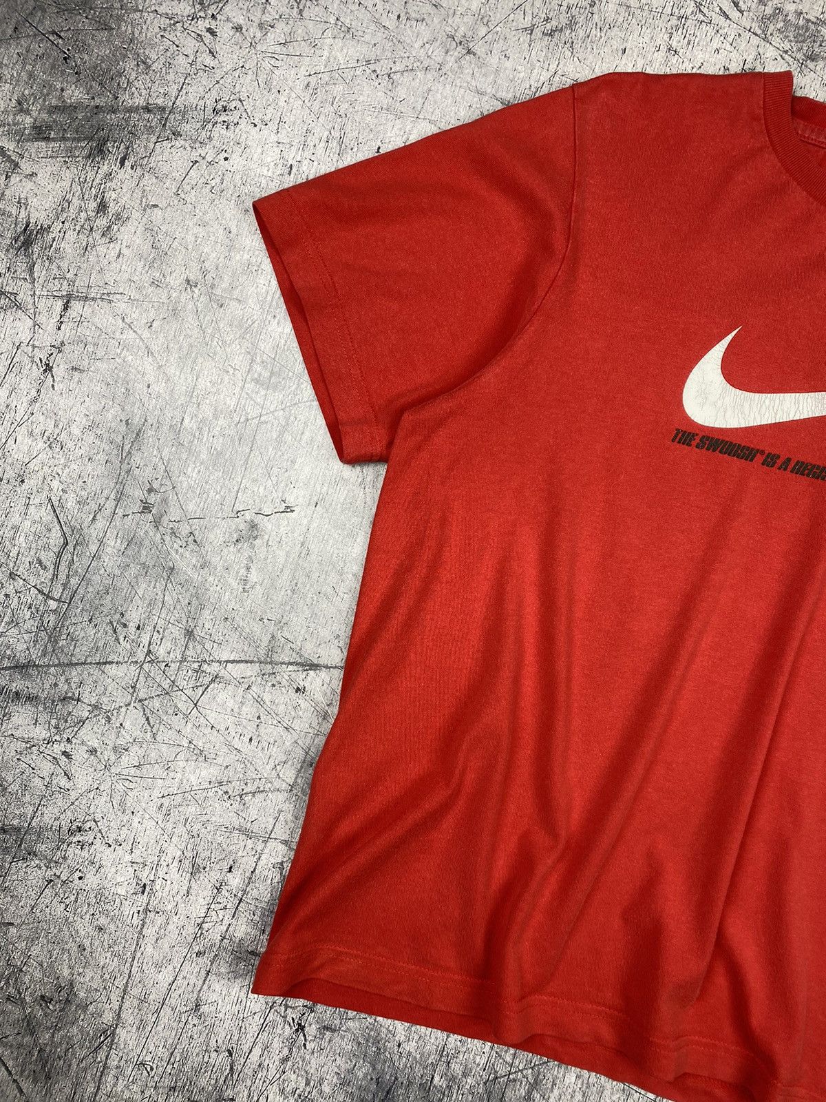 Nike × Vintage Vintage Nike Swoosh Drill T Shirt Size M Size US M / EU 48-50 / 2 - 3 Thumbnail