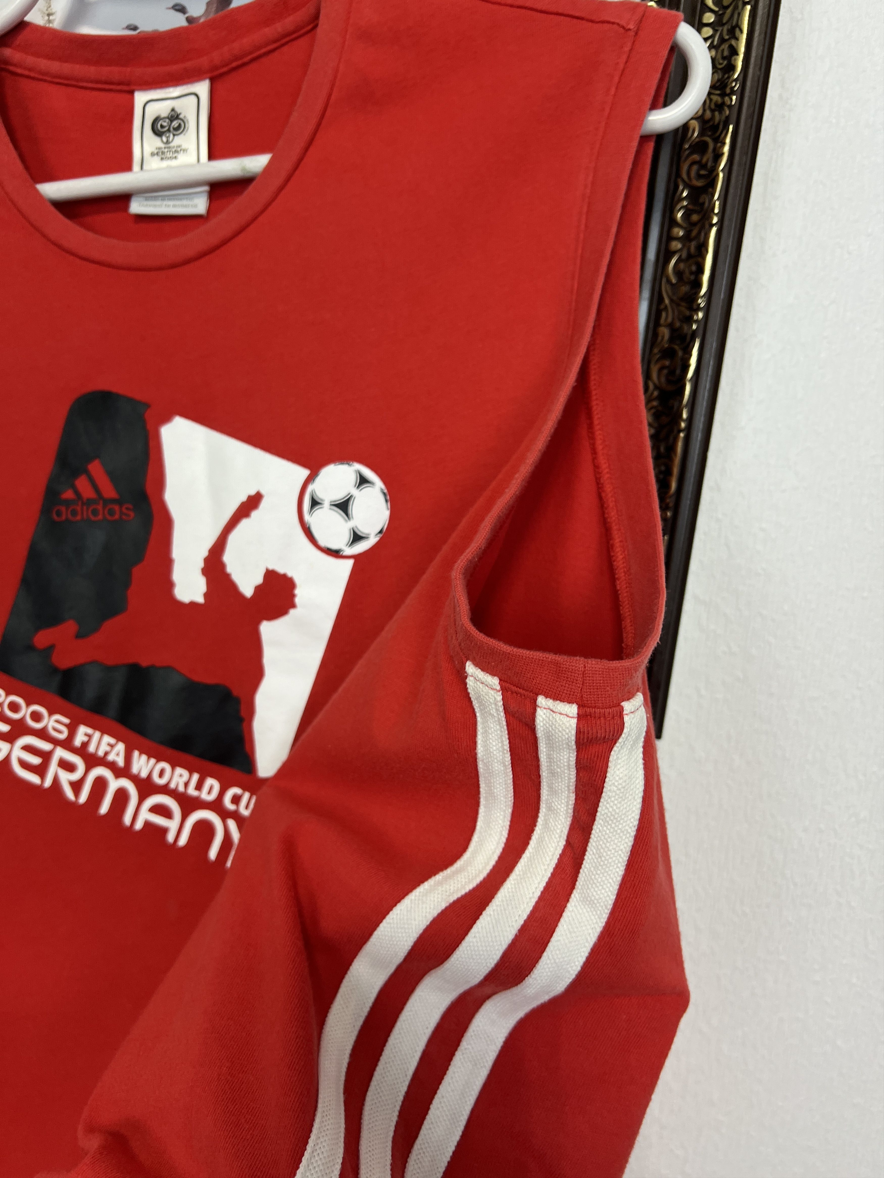 Adidas Germany World Cup Football Train Vest Shirt Siccer Jersey Size US M / EU 48-50 / 2 - 4 Thumbnail