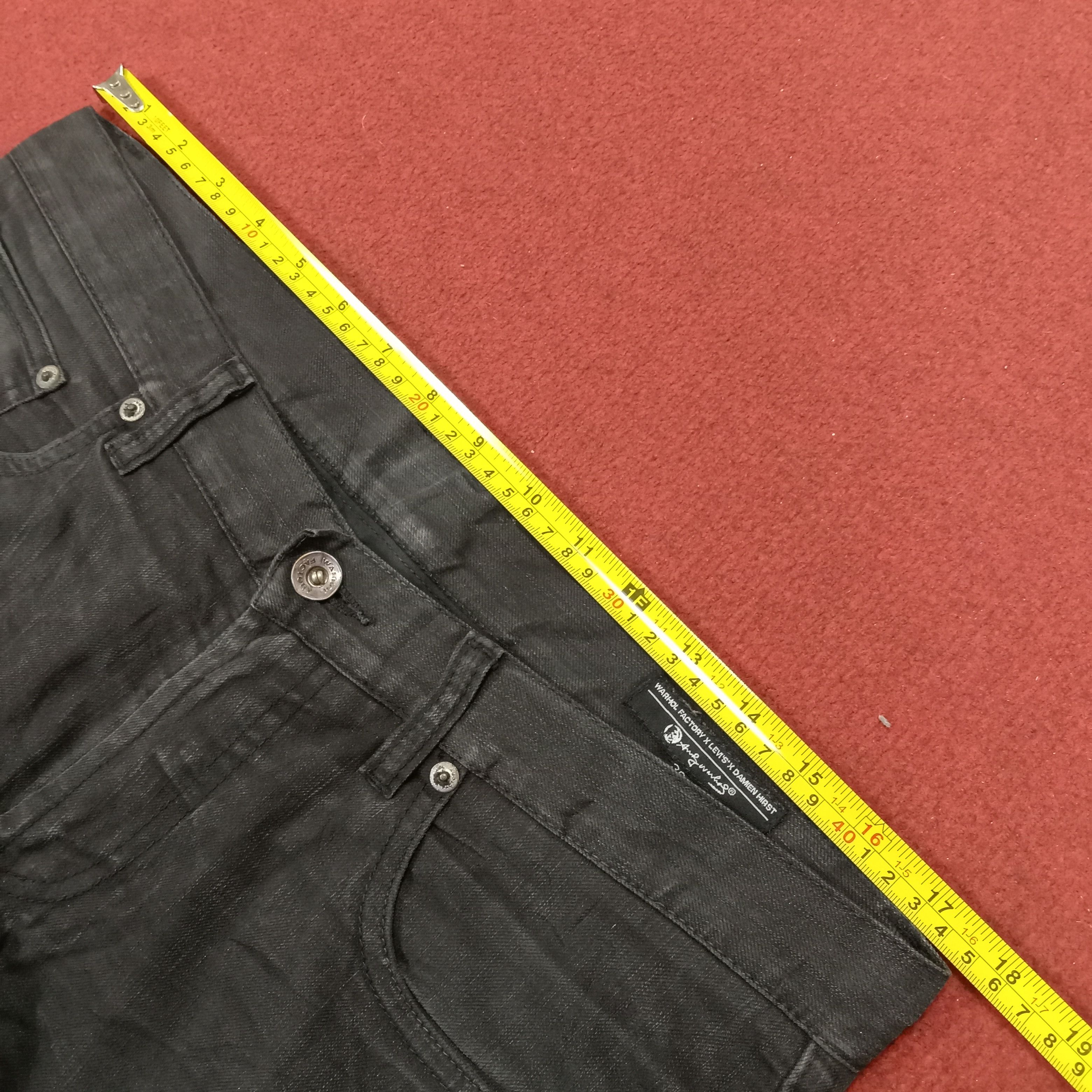 Andy Warhol × Levi's × Vintage Andy Warhol X Levis Jeans Skull Design Rock Punk Style Size US 35 - 7 Thumbnail