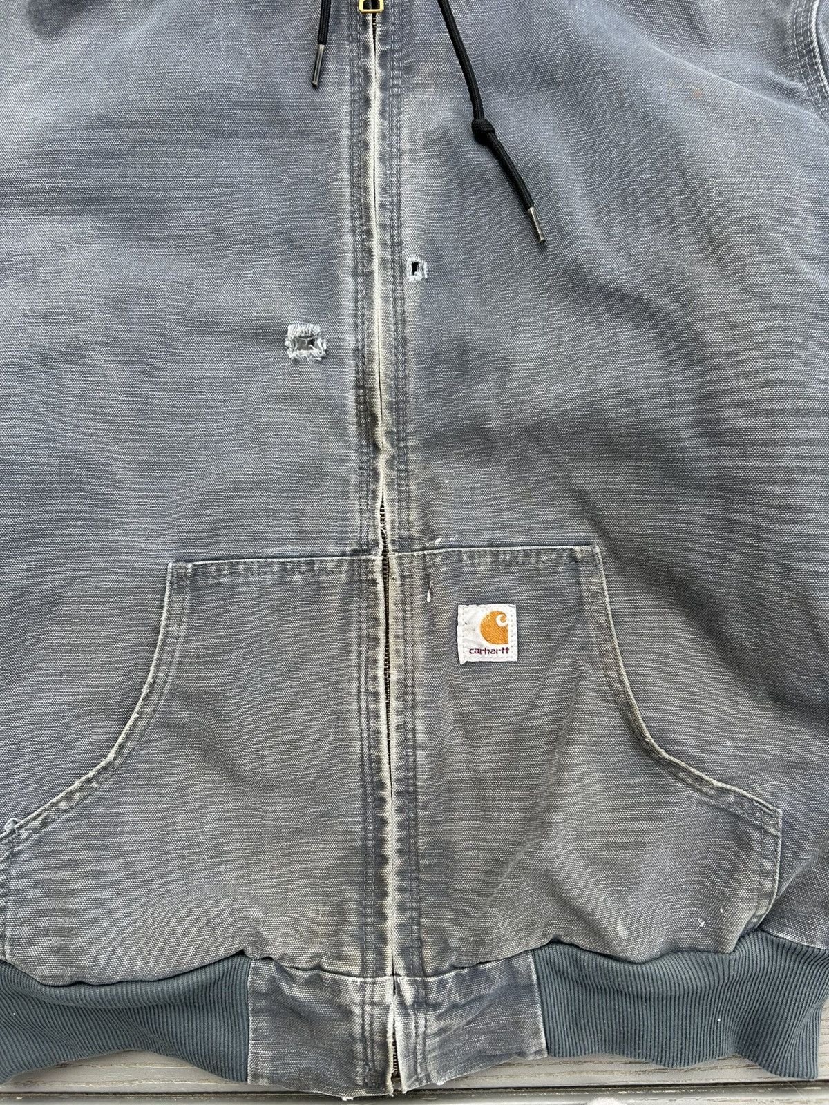 Carhartt Faded Blue Carhartt Hooded Jacket Size US M / EU 48-50 / 2 - 3 Thumbnail