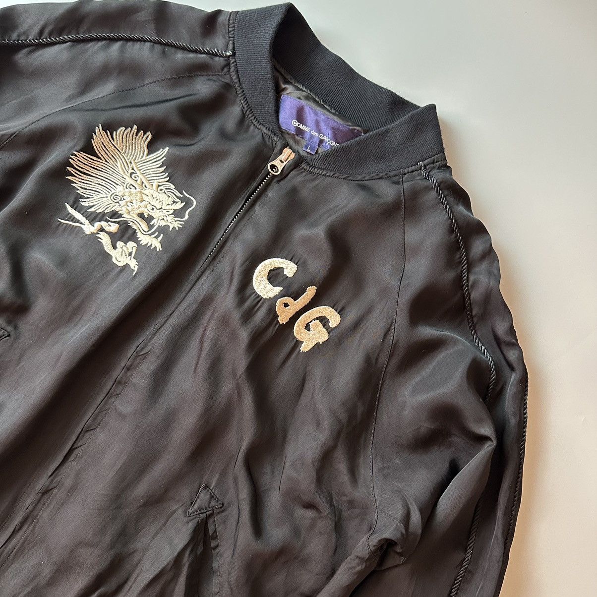 Comme des Garcons Comme des Garcons “live free with strong will” bomber jacket Size US L / EU 52-54 / 3 - 5 Thumbnail
