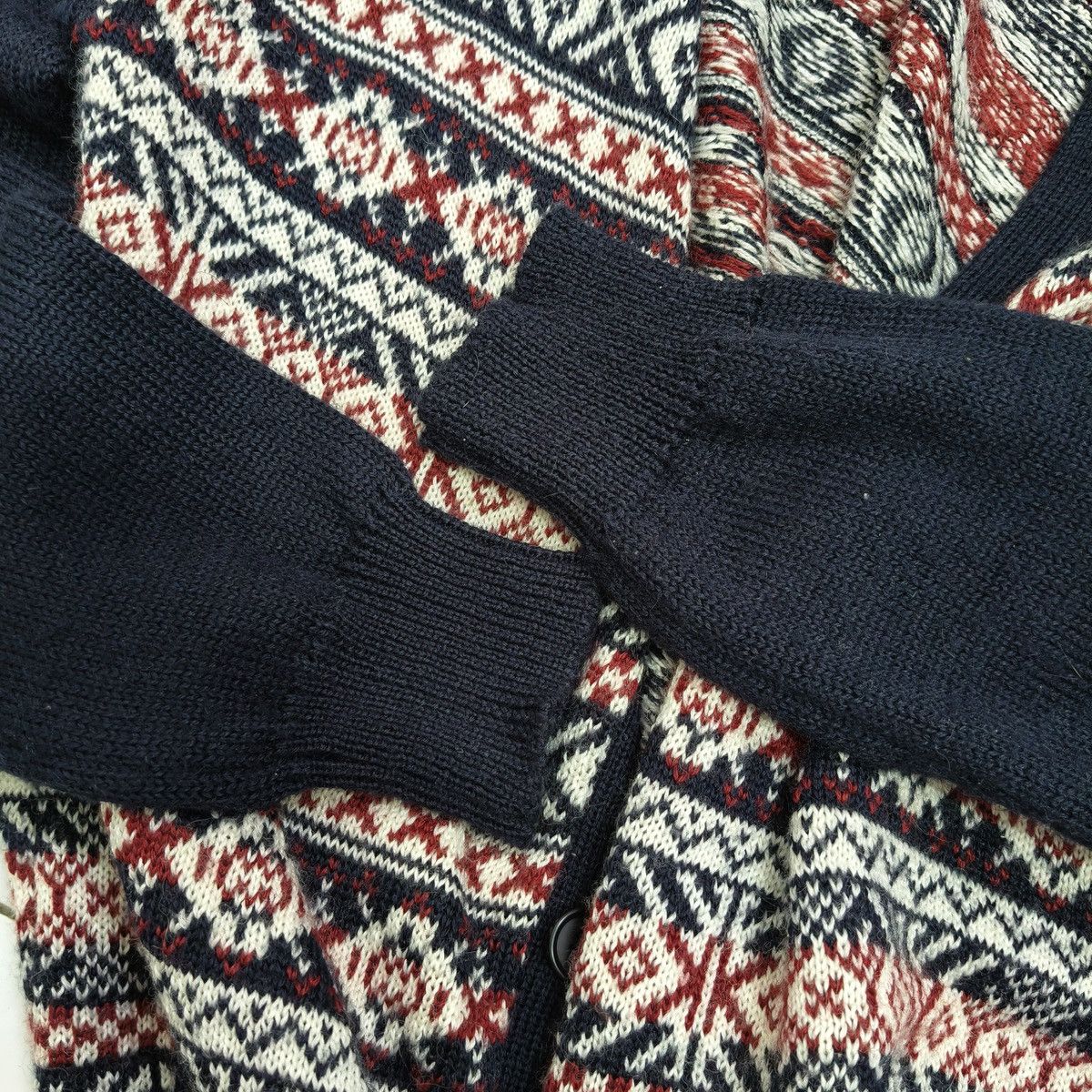 The Difference Vintage The Difference Rupert Patterned Knit Cardigan Button Size M / US 6-8 / IT 42-44 - 10 Thumbnail