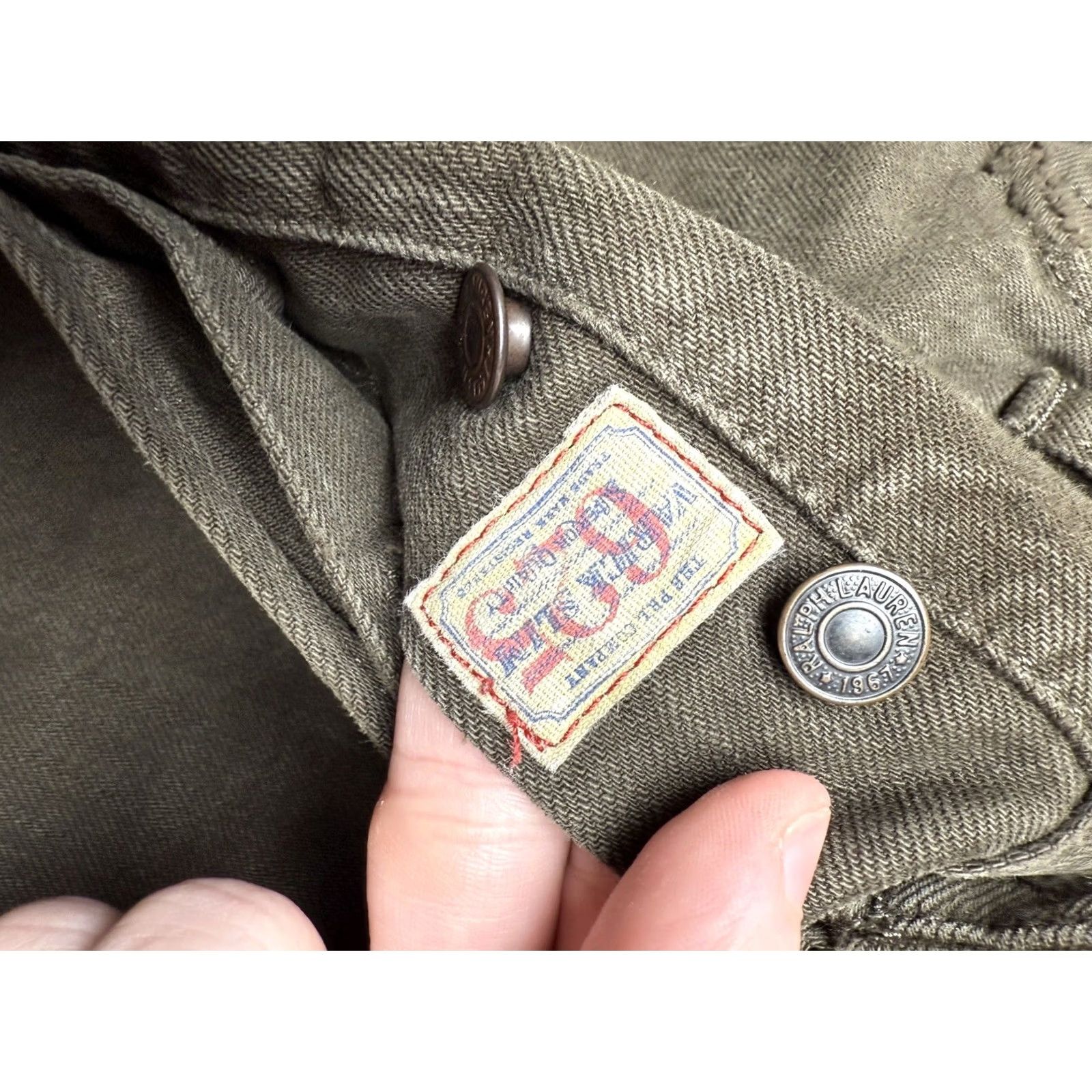 Polo Ralph Lauren Polo Ralph Lauren Varick Slim 625 Dark Olive Jeans 100% Cotton Men’s 32X34 Slim 5-Pocket Denim Jeans Mens Regular Green Size US XS / EU 42 / 0 - 7 Thumbnail