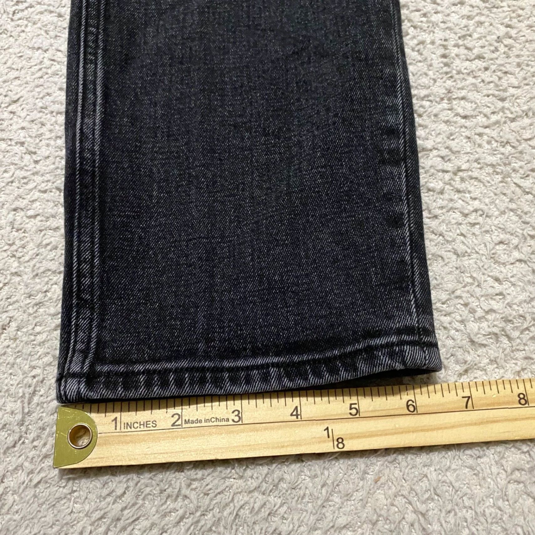 Abercrombie & Fitch Abercrombie & Fitch Jeans Womens 12 Faded Black Denim High Rise Skinny Leg Jeans" Size 34" / US 12 / IT 48 - 2 Thumbnail