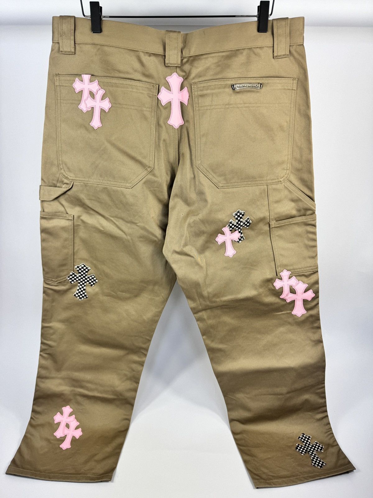 Chrome Hearts LEATHER CROSS PATCH CARPENTER PANTS Size US 36 / EU 52 - 2 Thumbnail