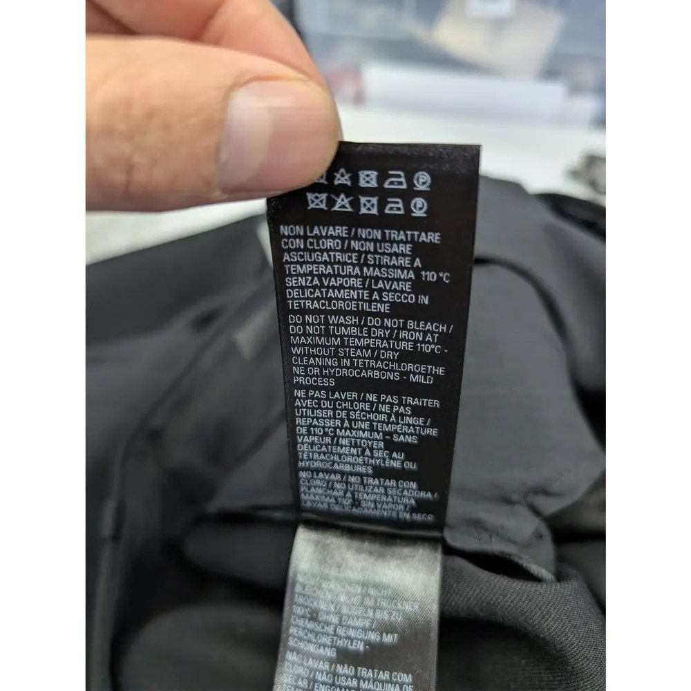 Balenciaga o1rshd1 Unisex Dry Wool Twill Tailored Pants in Black Size US 28 / EU 44 - 15 Thumbnail