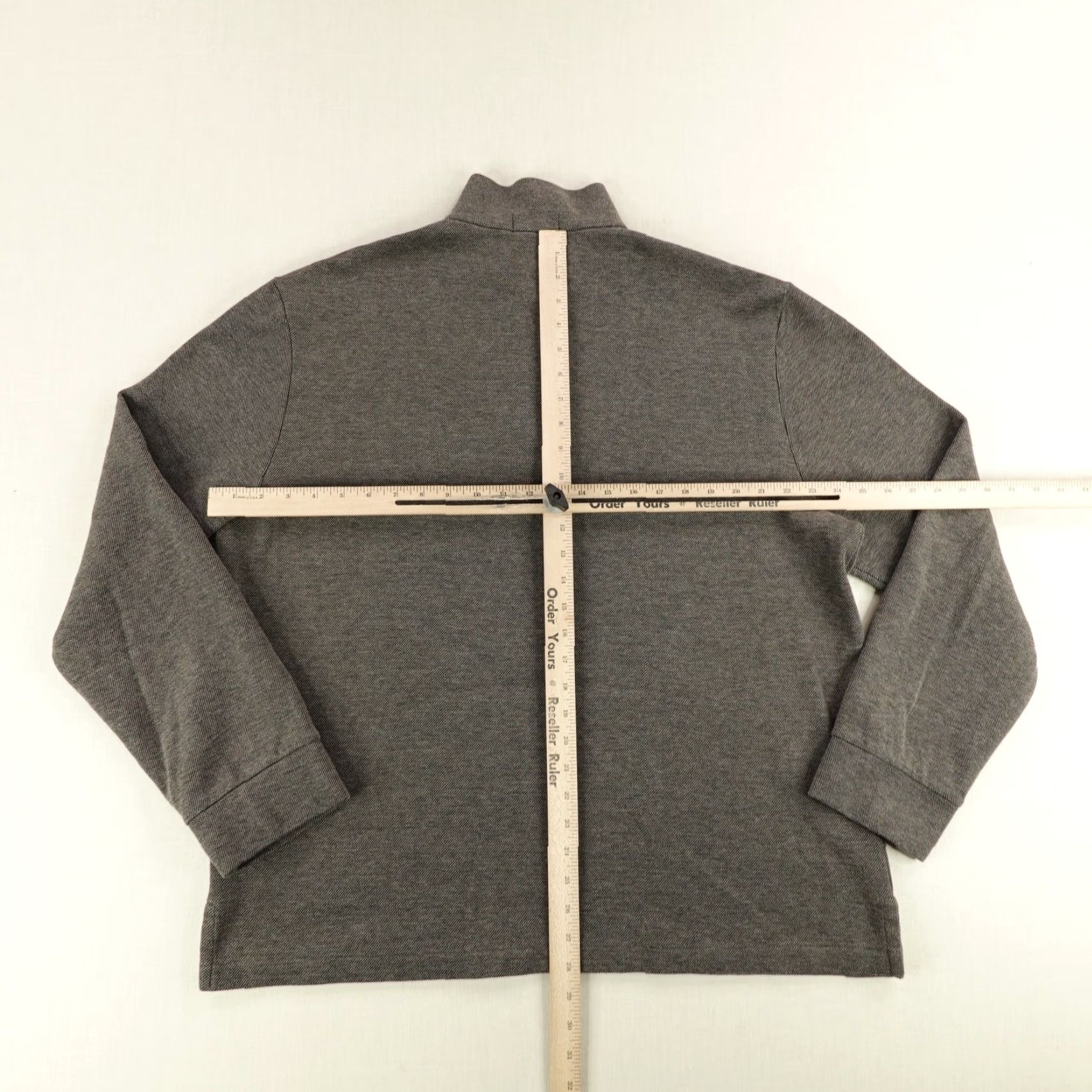 Polo Ralph Lauren Polo Ralph Lauren Sweater Mens XL Gray 1/4 Zip Mock Neck Pullover Pony Logo Knit Solid Classic Preppy Size US XL / EU 56 / 4 - 5 Thumbnail