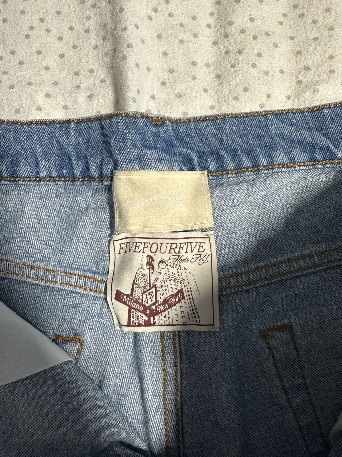 FiveFourFive 545 FRONT STITCH HEAVY DENIM 02 (Hemmed) Size US 32 / EU 48 - 5 Thumbnail