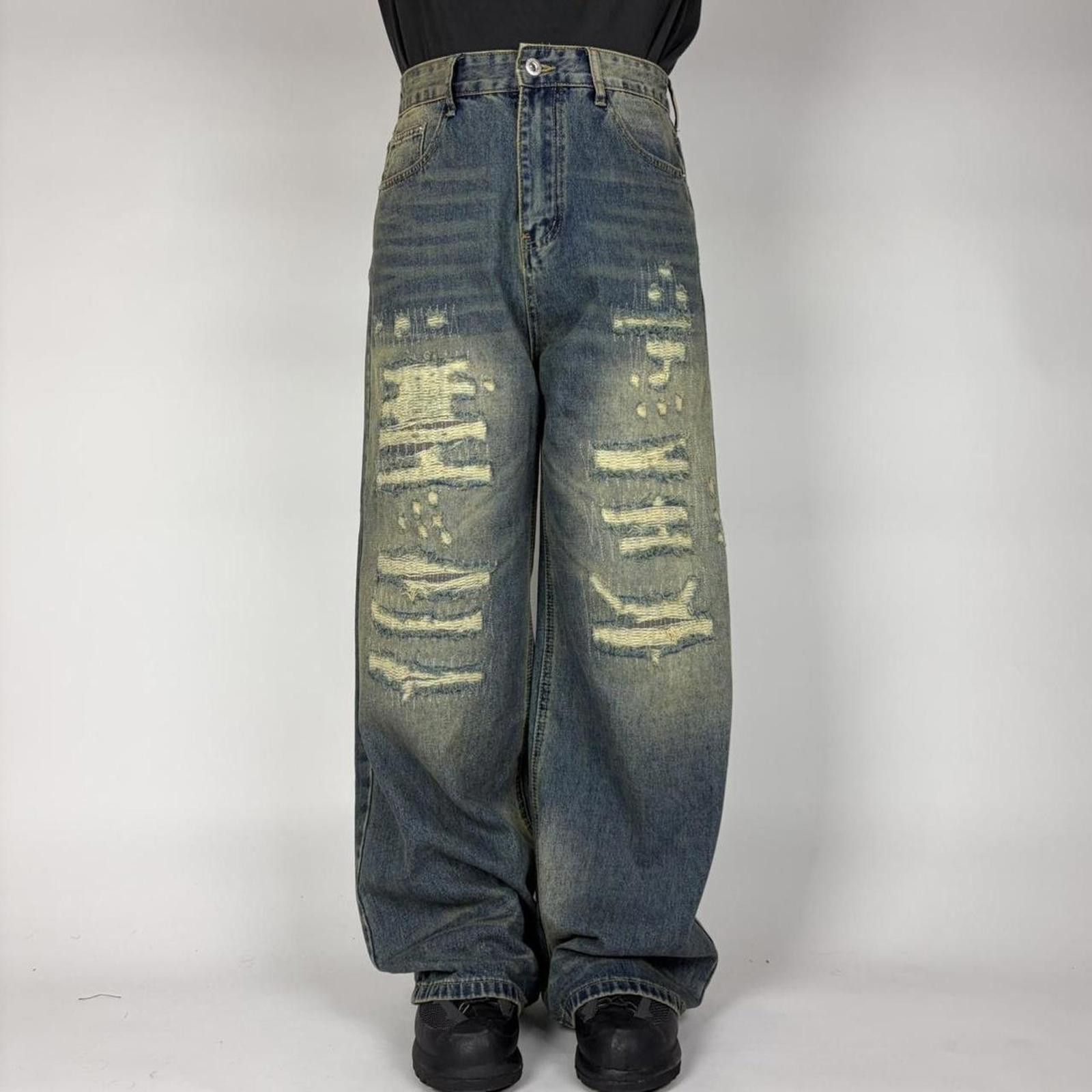 Other Blue Wide Leg Boro Denim Size US 32 / EU 48 - 5 Thumbnail