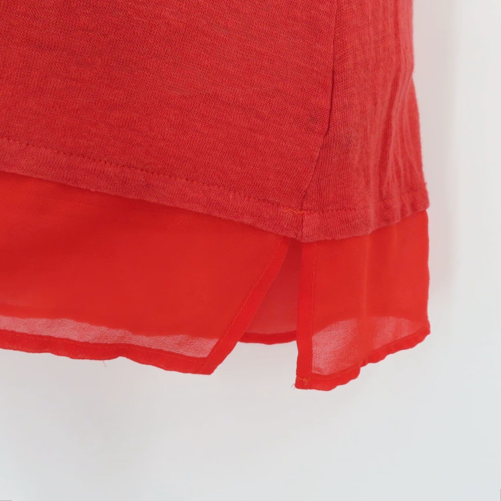 Sanctuary Sanctuary Shirt Women's Small Solid Red Linen Sleeveless Tank Top With Pocket Size S / US 4 / IT 40 - 4 Thumbnail