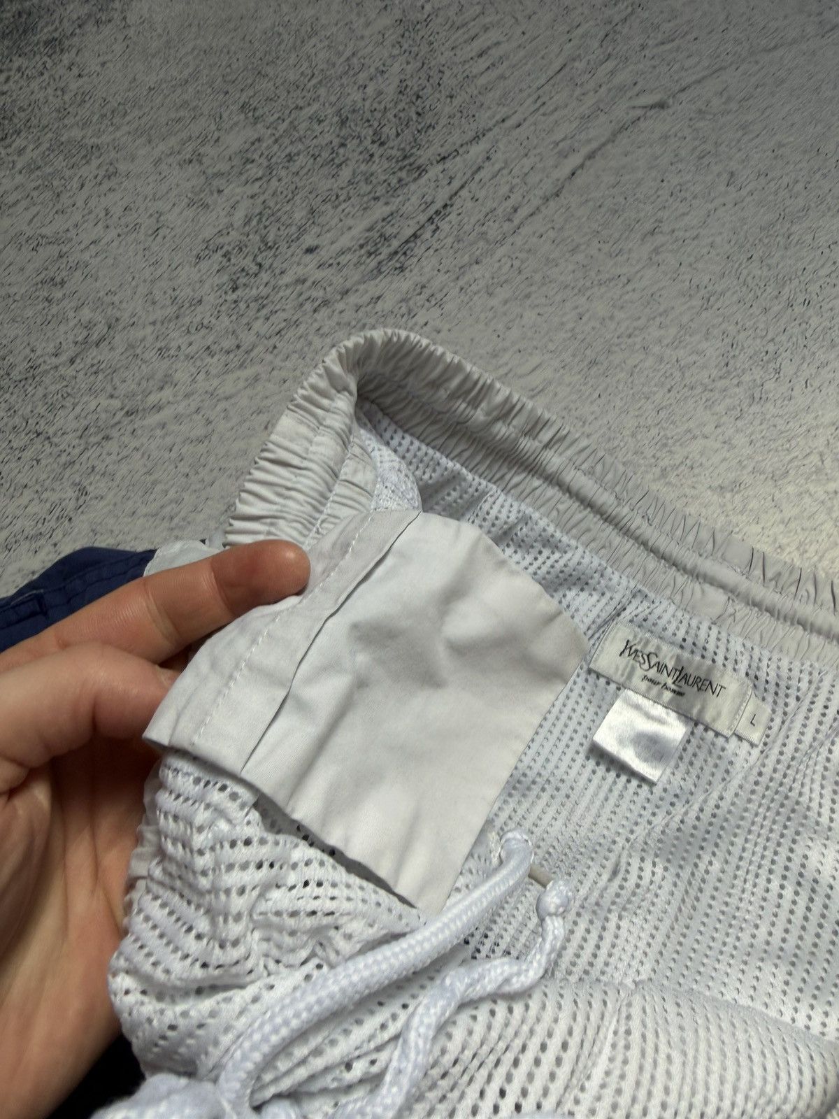 Yves Saint Laurent Vintage 90's Yves Saint Laurent Big Logo Shorts Rare Archive Size US 33 - 14 Thumbnail