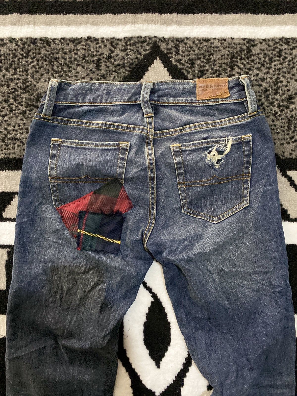 Y/Project Ralph Lauren Denim & Supply Kurt Cobain Grunge Patchwork Size 25" / US 0 / IT 36 - 7 Thumbnail