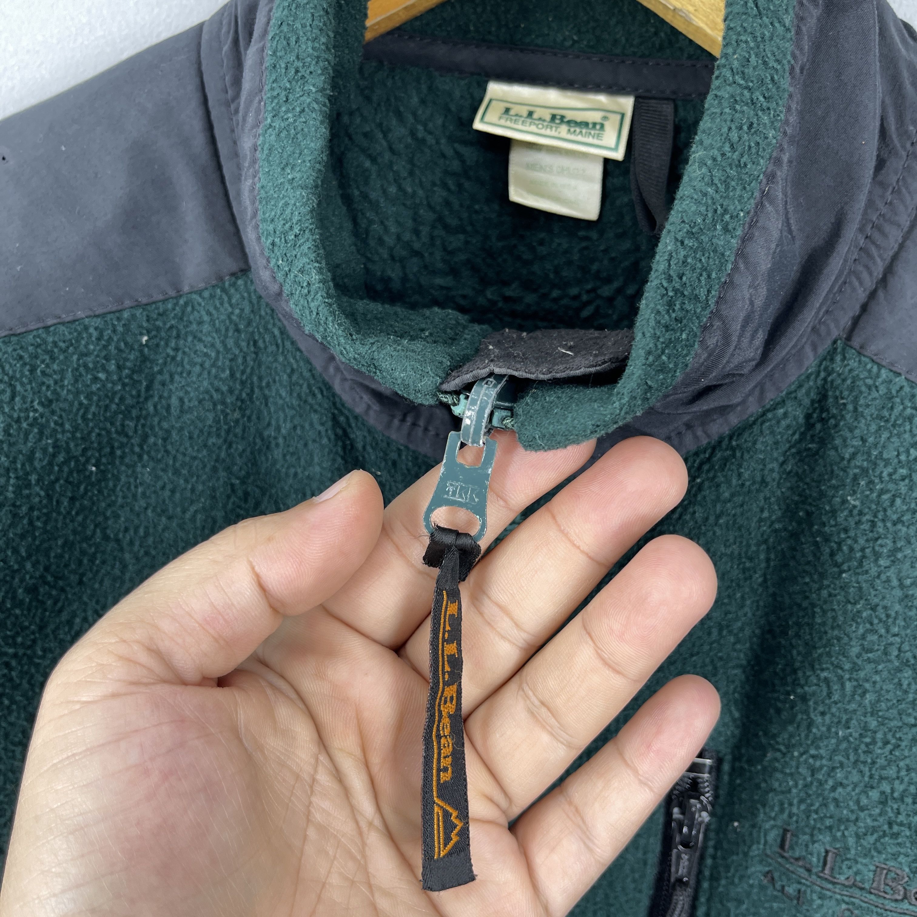 L.L. Bean Vintage 90's LL BEAN Multi Zipper Fleece Jacket Size US M / EU 48-50 / 2 - 7 Thumbnail