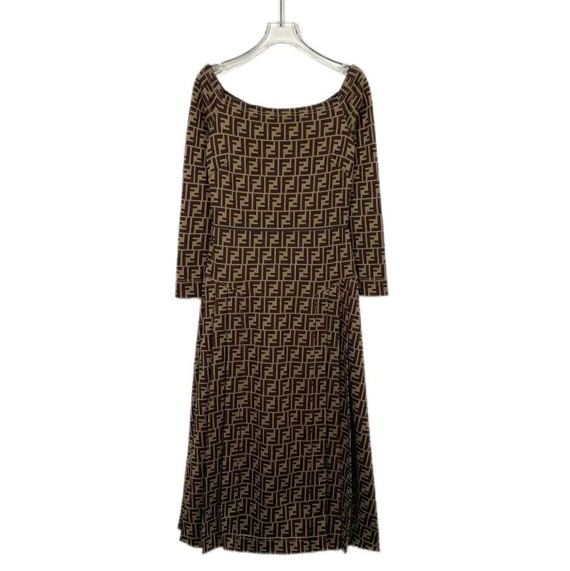 Fendi Fendi Brown Cotton Women's Dress Size S . | Grailed