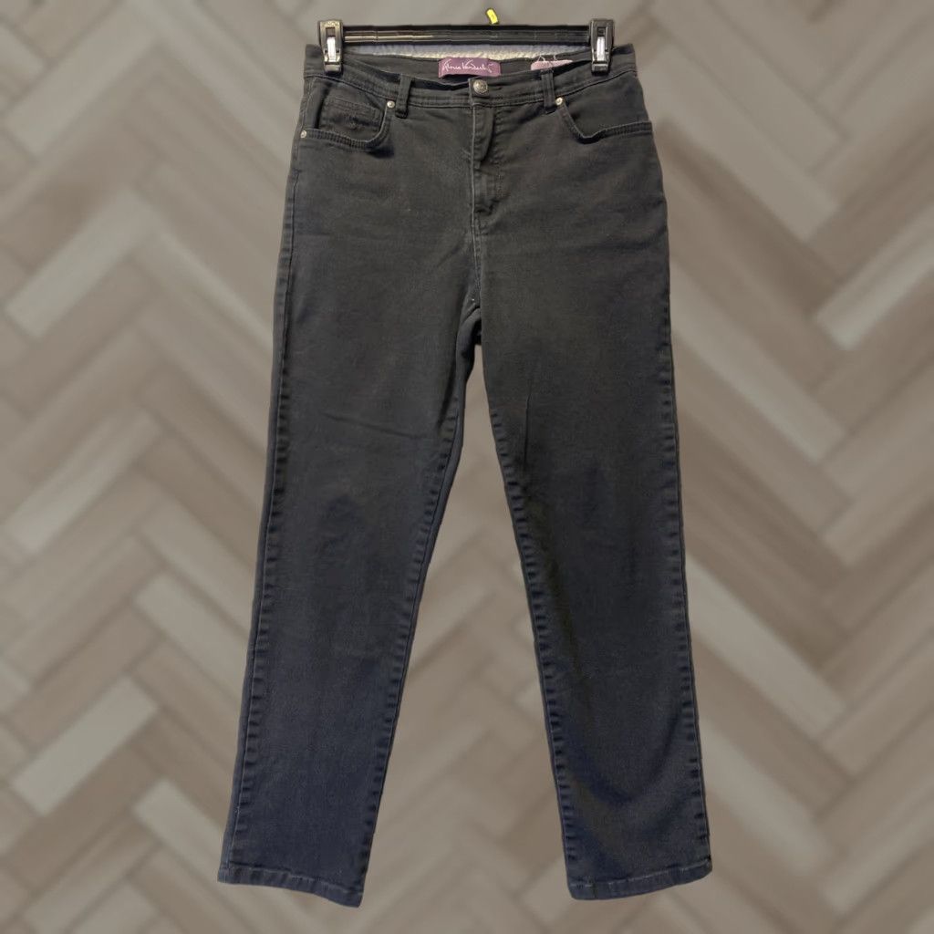 Gloria Vanderbilt Gloria Vanderbilt Jeans Ladies' 8 Amanda Denim Black Women Denim Jeans 28 Inseam 31 Waist Regular Size Type: Regular Womens Size 30" / US 8 / IT 44 - 1 Thumbnail