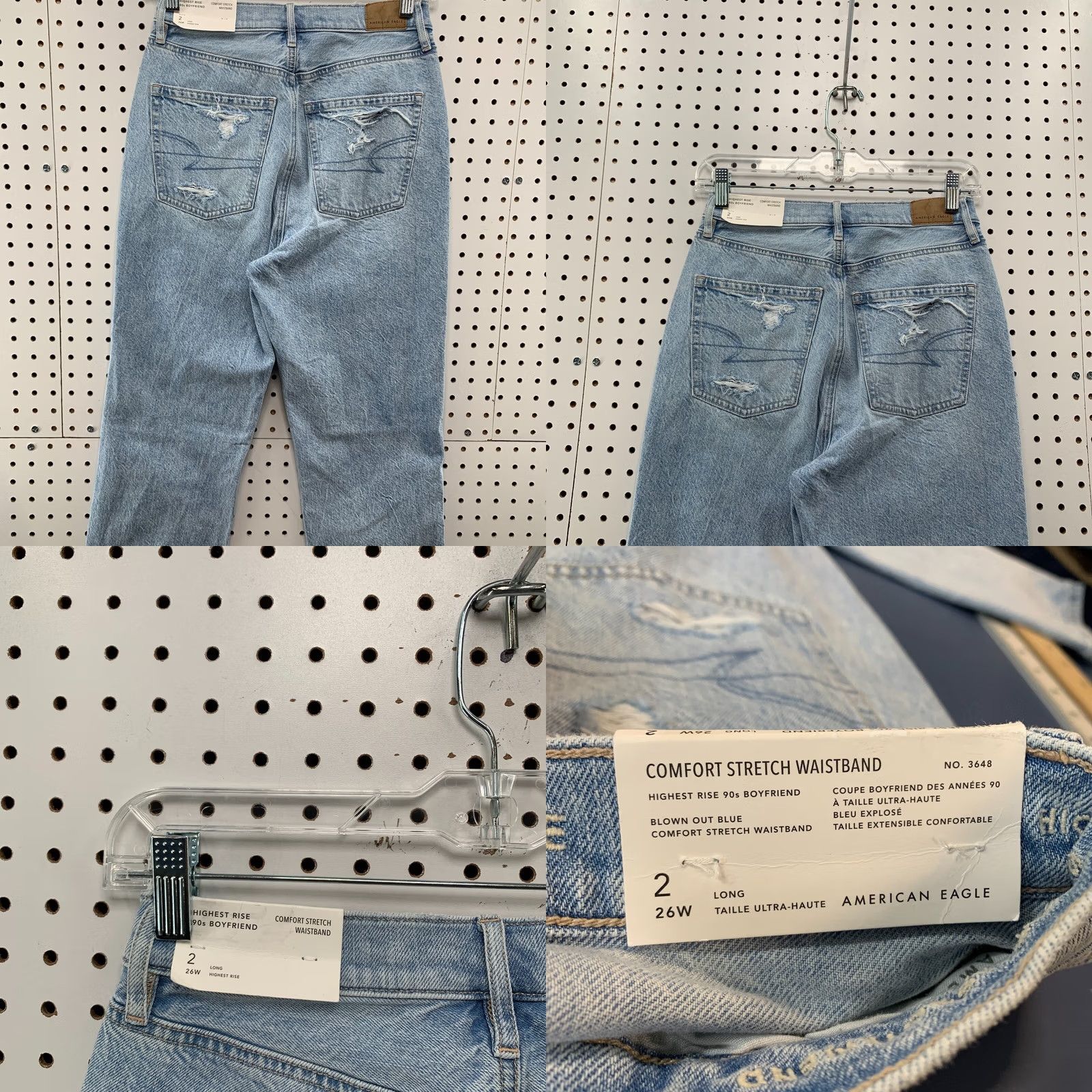 American Eagle Outfitters American Eagle Jeans 90s Boyfriend High Rise Denim 26x30 Blue Womens Size 2 XS? 2 Size 26" / US 2 / IT 38 - 9 Thumbnail