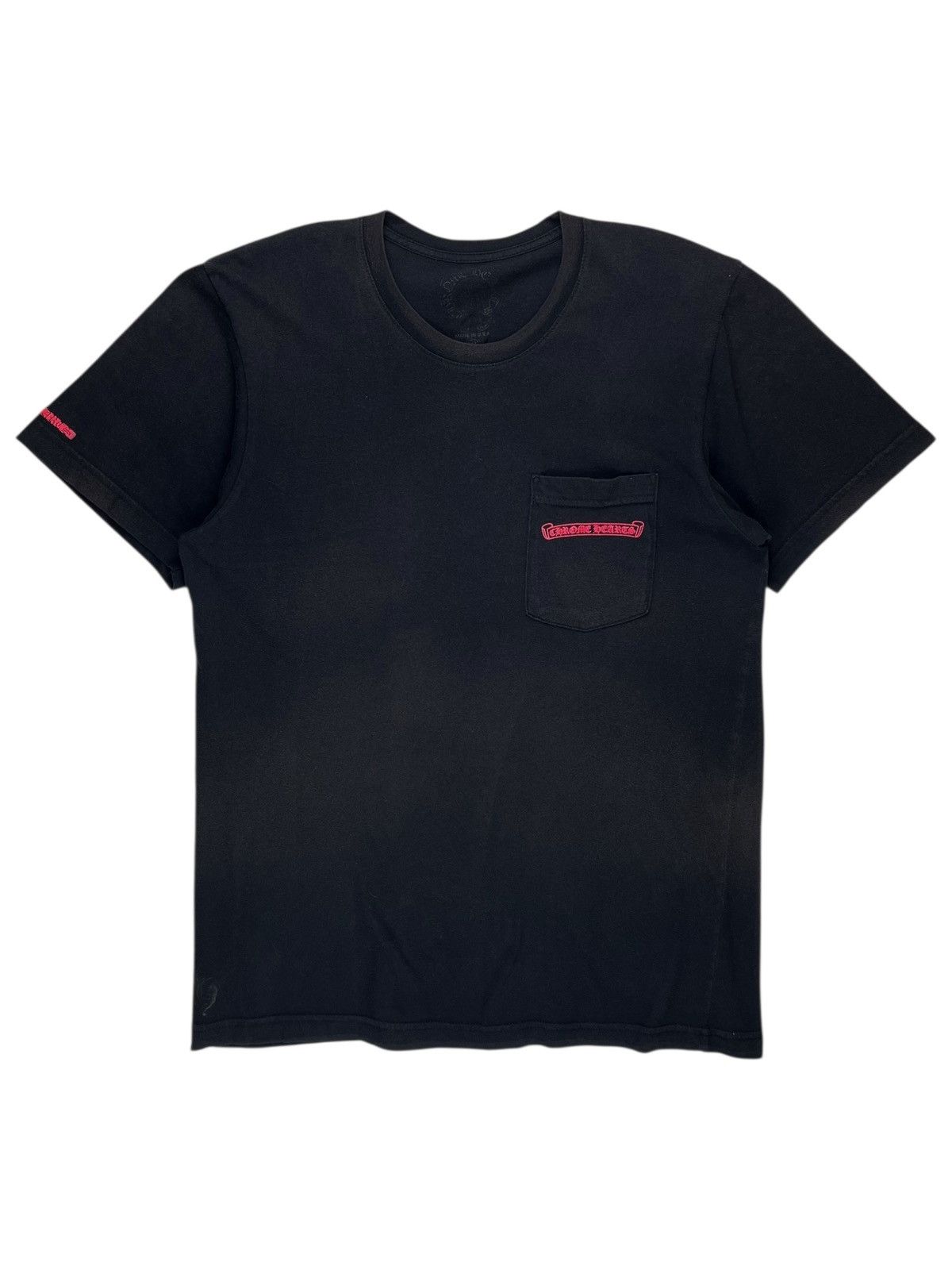 Chrome Hearts Chrome Heart Made in Hollywood plus cross T-shirt