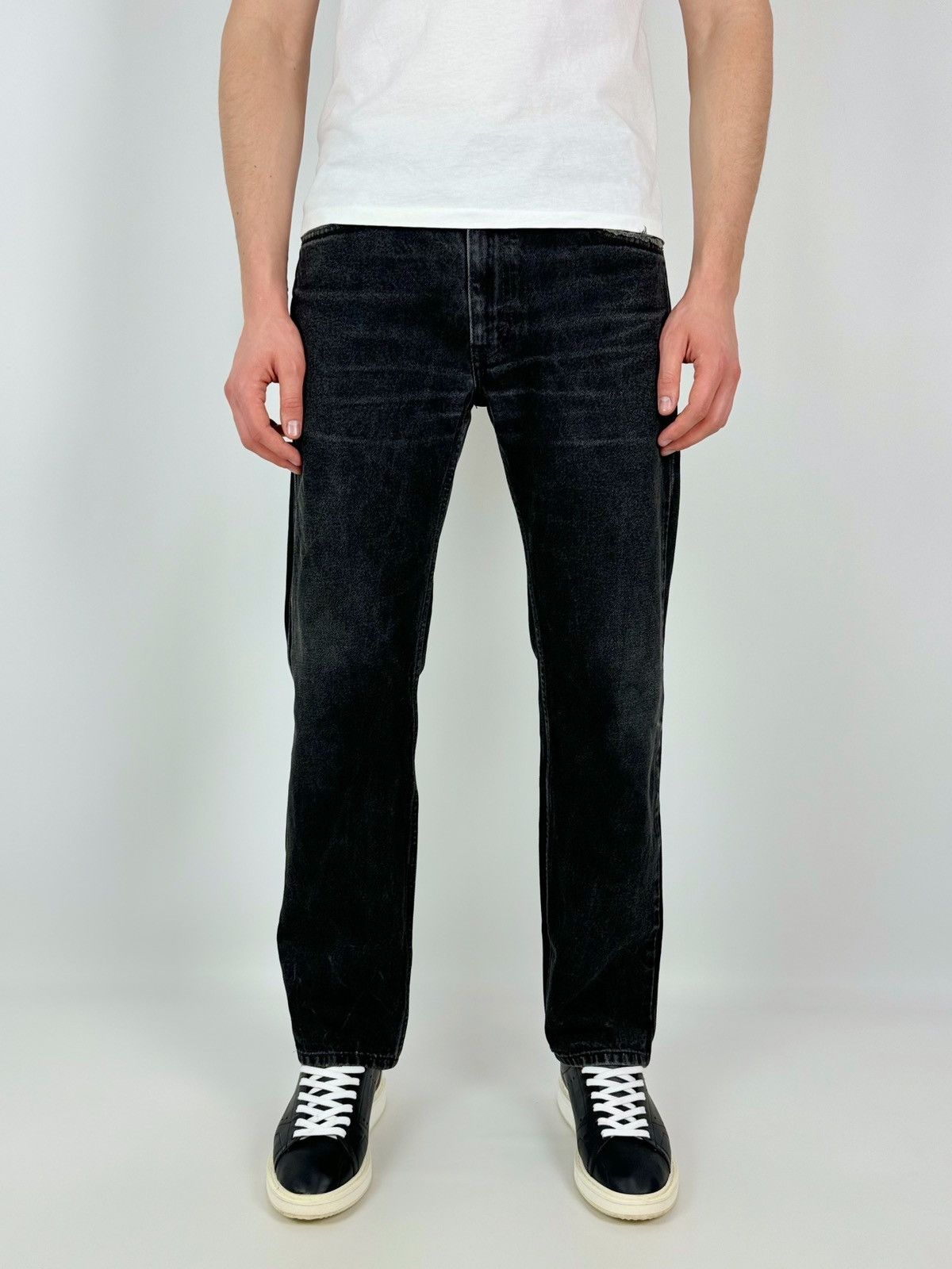 Levi's Y2K Vintage Levi’s 505 Washed Black Jeans Size US 33 - 1 Thumbnail