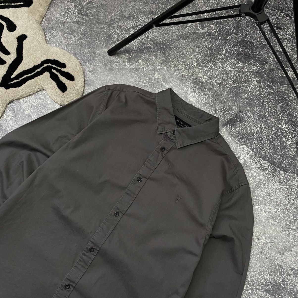 Allsaints Designer Allsaints Small logo brown y2k luxury button shirt Size US L / EU 52-54 / 3 - 2 Thumbnail
