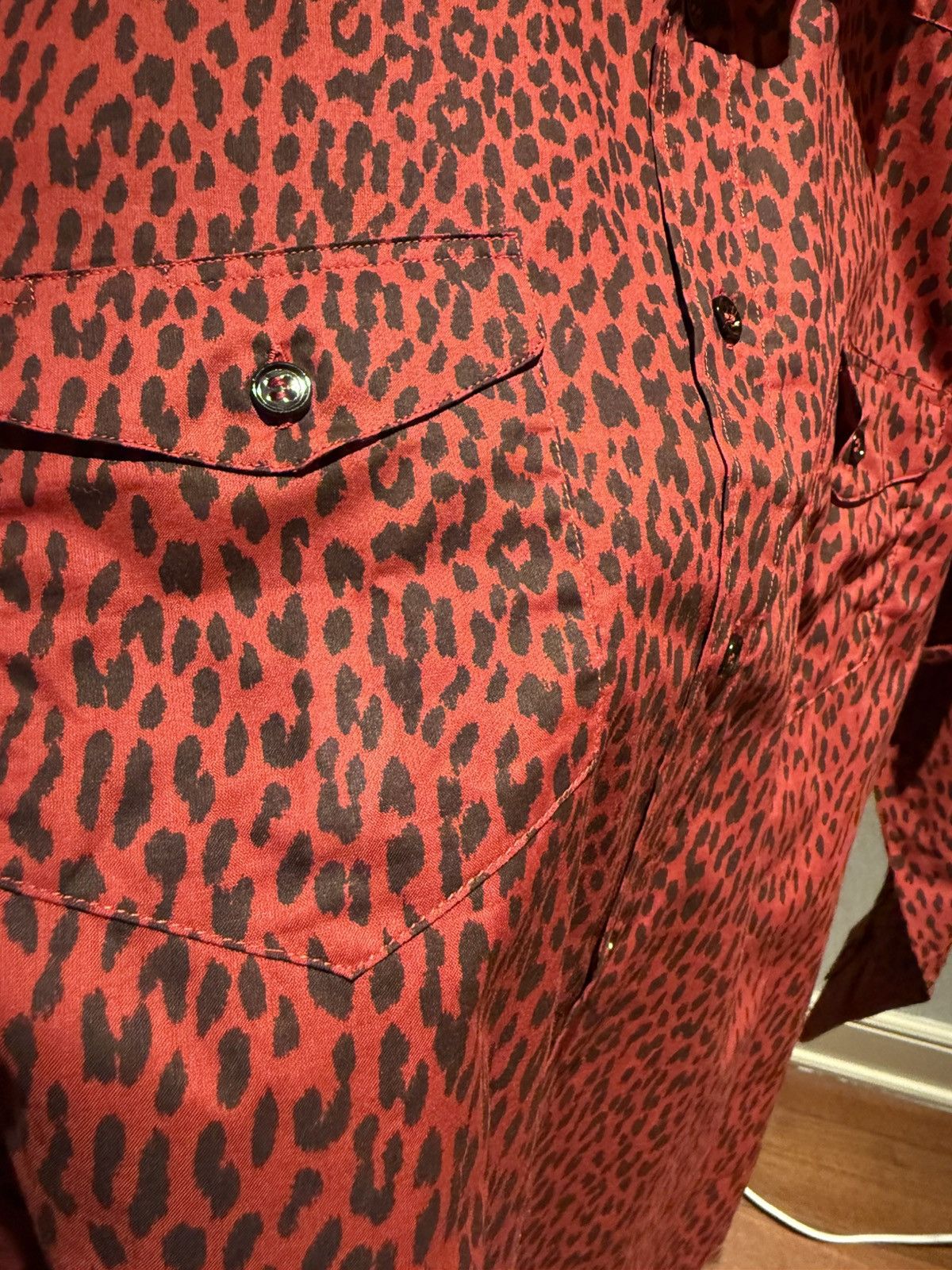Saint Laurent Paris Leopard print western shirt collar size40 Size US M / EU 48-50 / 2 - 3 Thumbnail