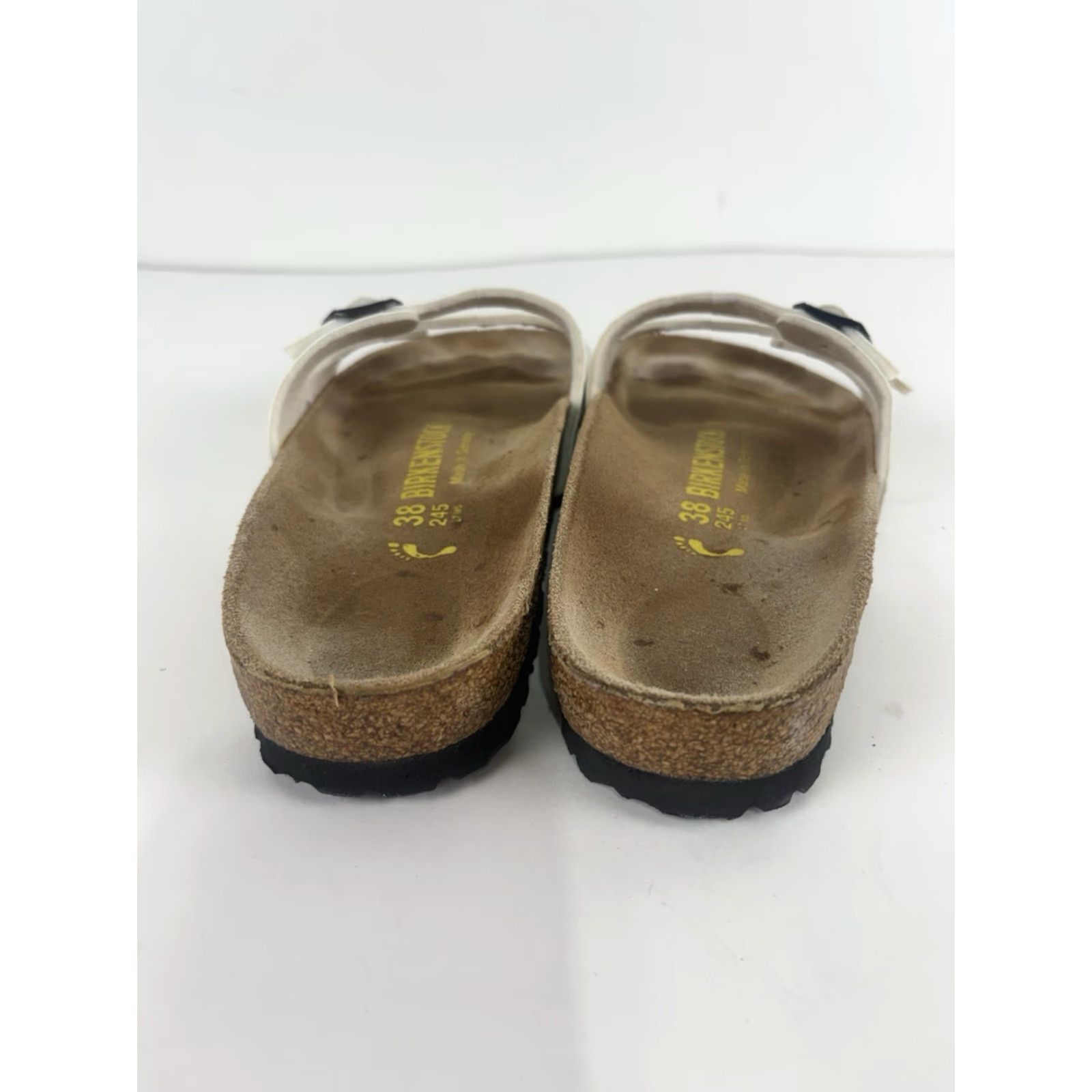 Birkenstock Birkenstock Ibiza Sandals Womens Size 38/7.5 US White Patent Leather Slip On Cork Footbed Leather Liner Buckles Slide Heel Flat Size US 8 / IT 38 - 4 Thumbnail
