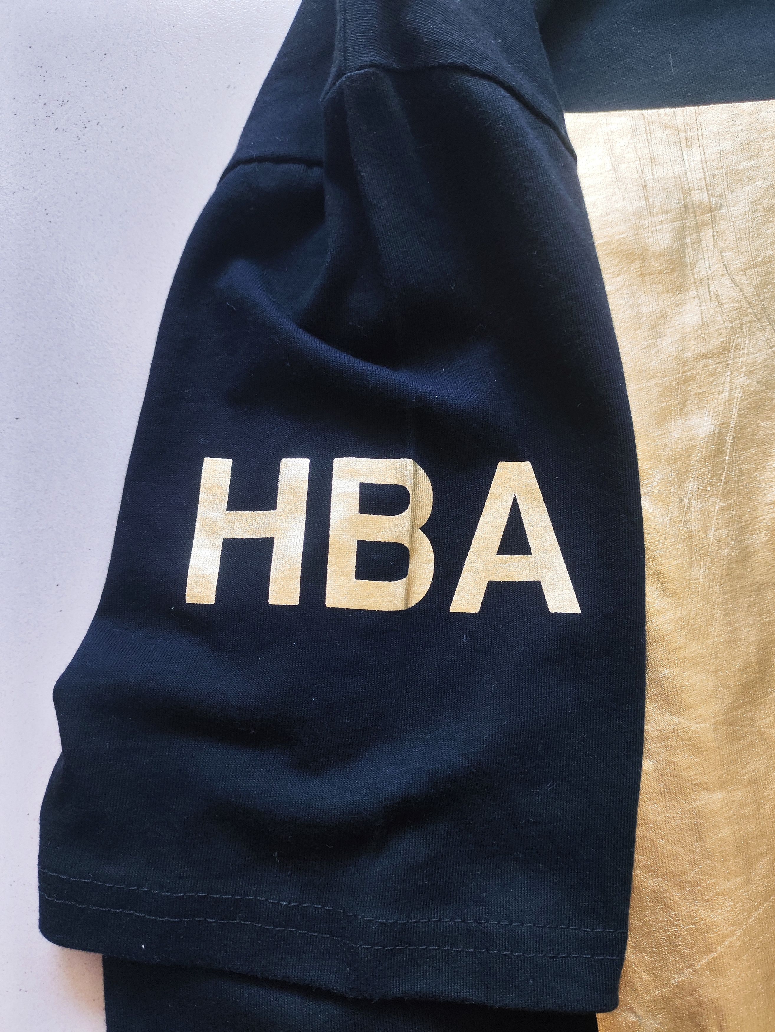 Hood By Air HBA Huge Gold Block Print T-shirt Size US M / EU 48-50 / 2 - 5 Thumbnail