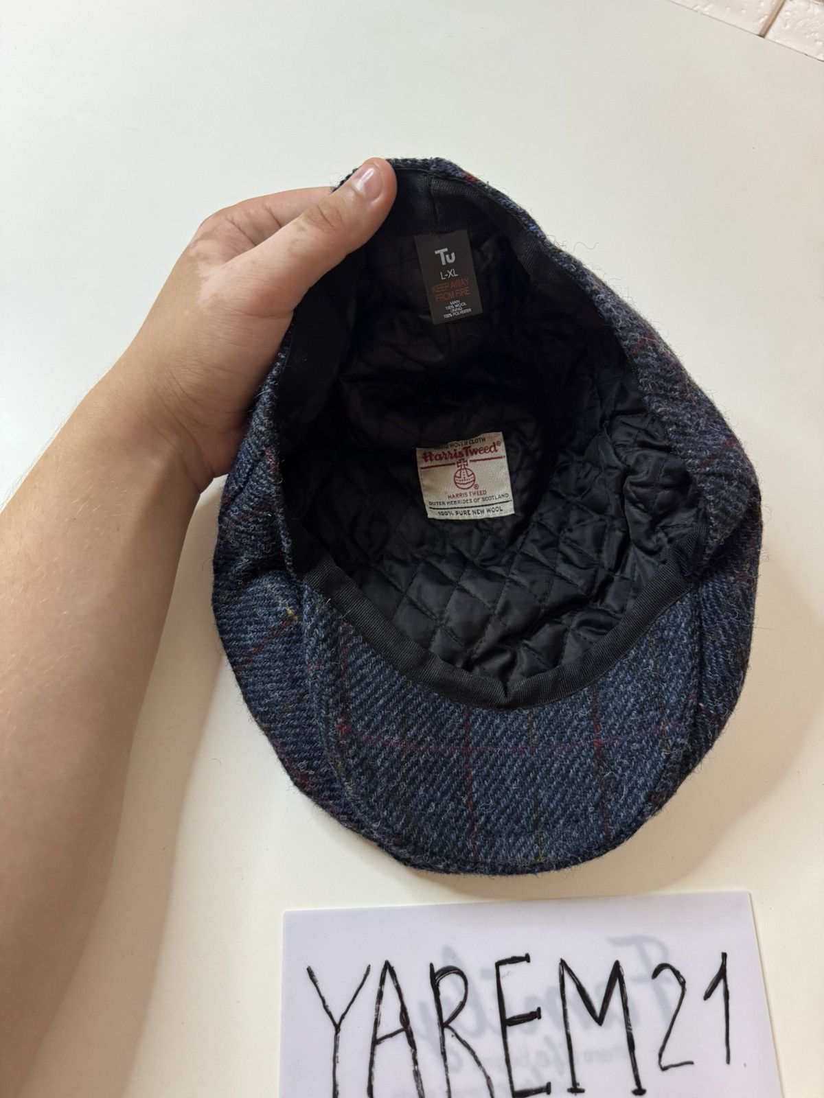 Harris Tweed Harris Tweed cap hat Size ONE SIZE - 4 Thumbnail
