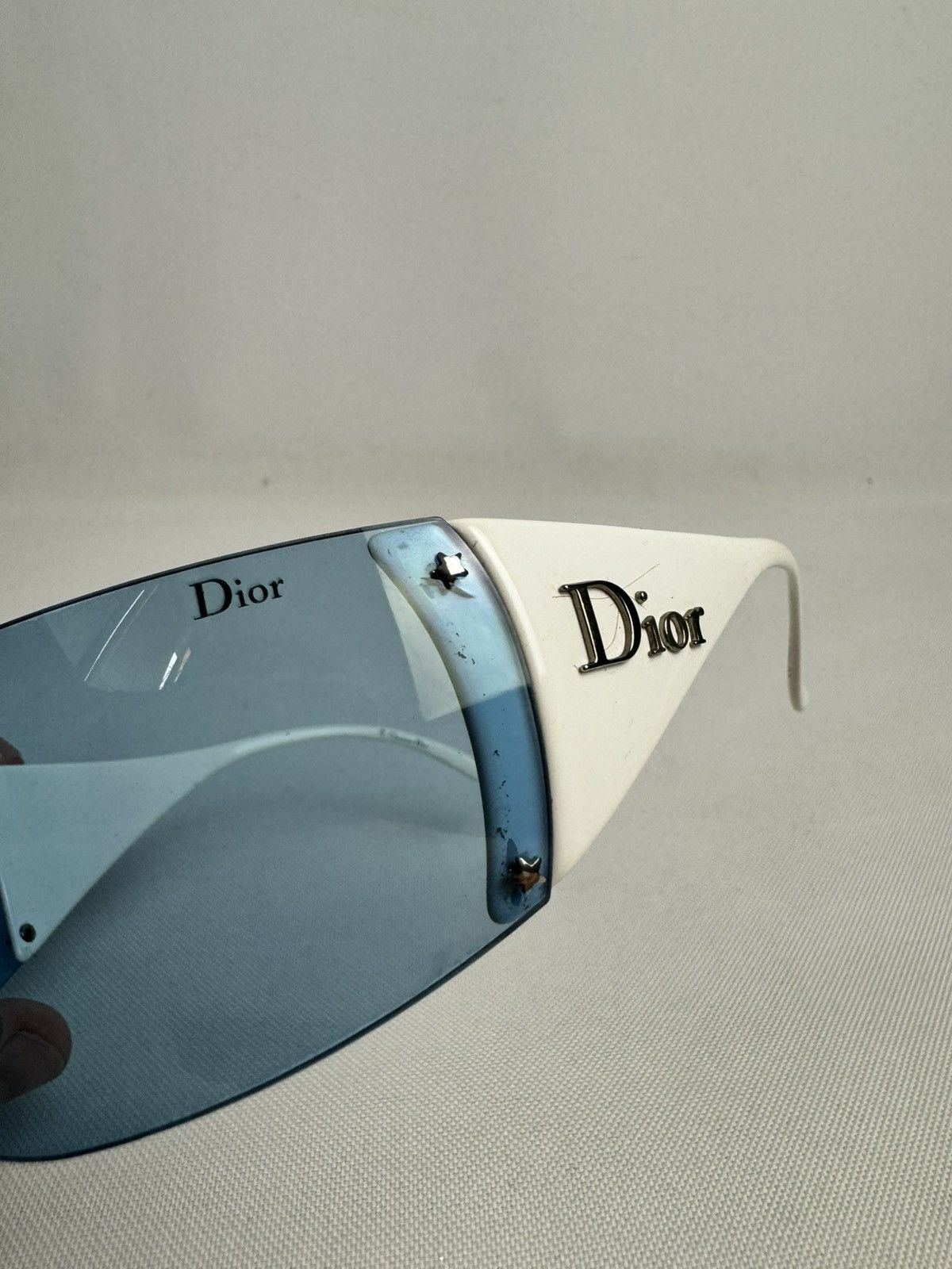 Dior Dior Ski 6 PX3 120 White Blue Shield Sunglasses Size ONE SIZE - 10 Thumbnail