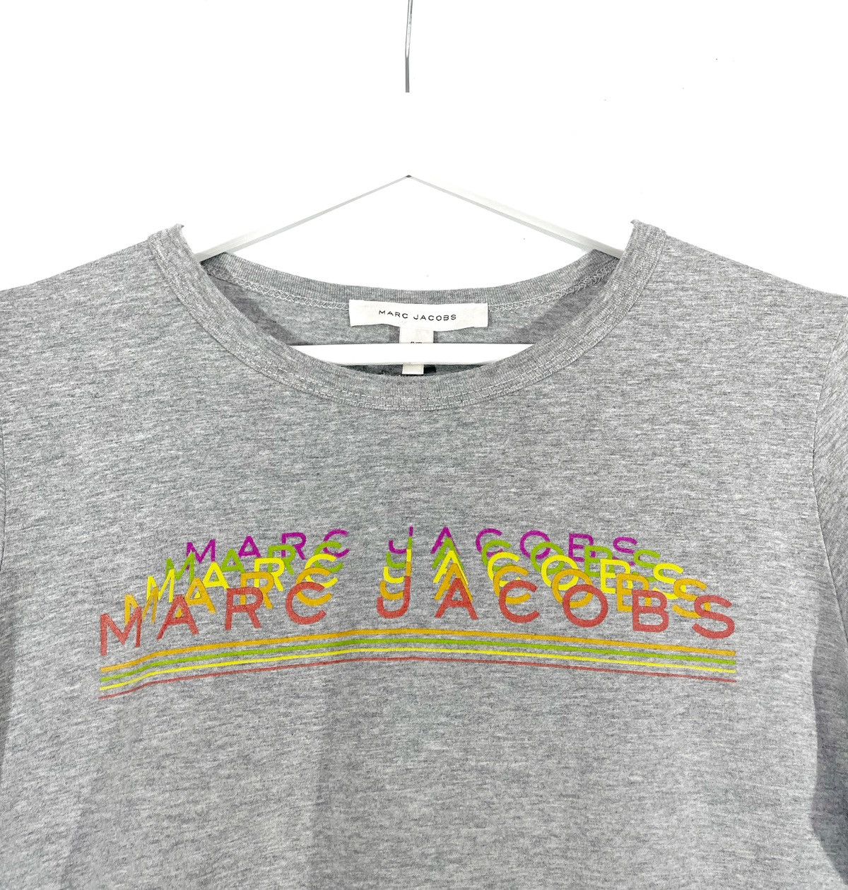 Designer × Marc Jacobs Marc Jacobs Women T-Shirt Big MultiLogo Gray Color Size S Size S / US 4 / IT 40 - 3 Thumbnail