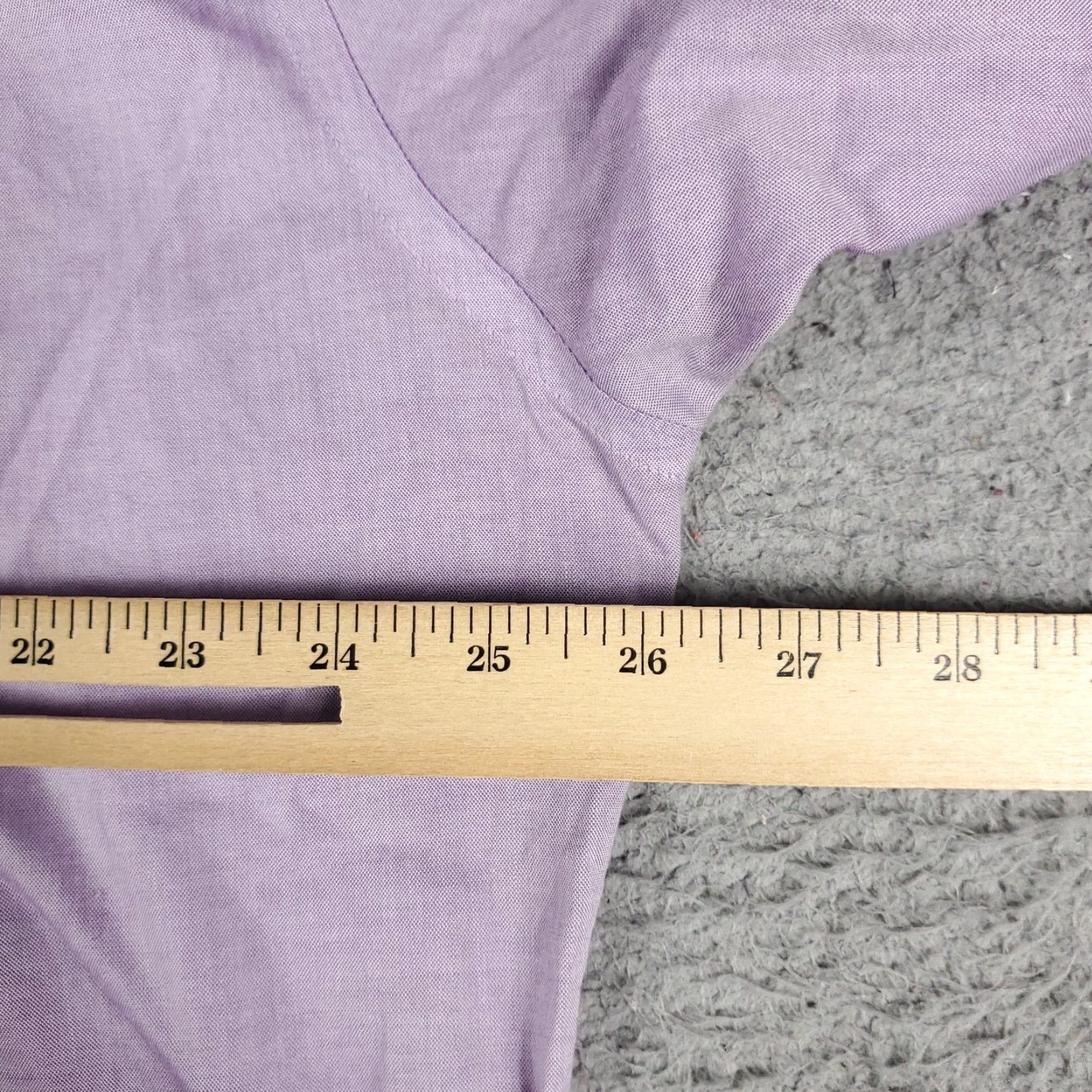 Ralph Lauren Ralph Lauren Dress Shirt Mens 17 Purple Long Sleeve Button-Down Cotton Size 46R - 7 Thumbnail